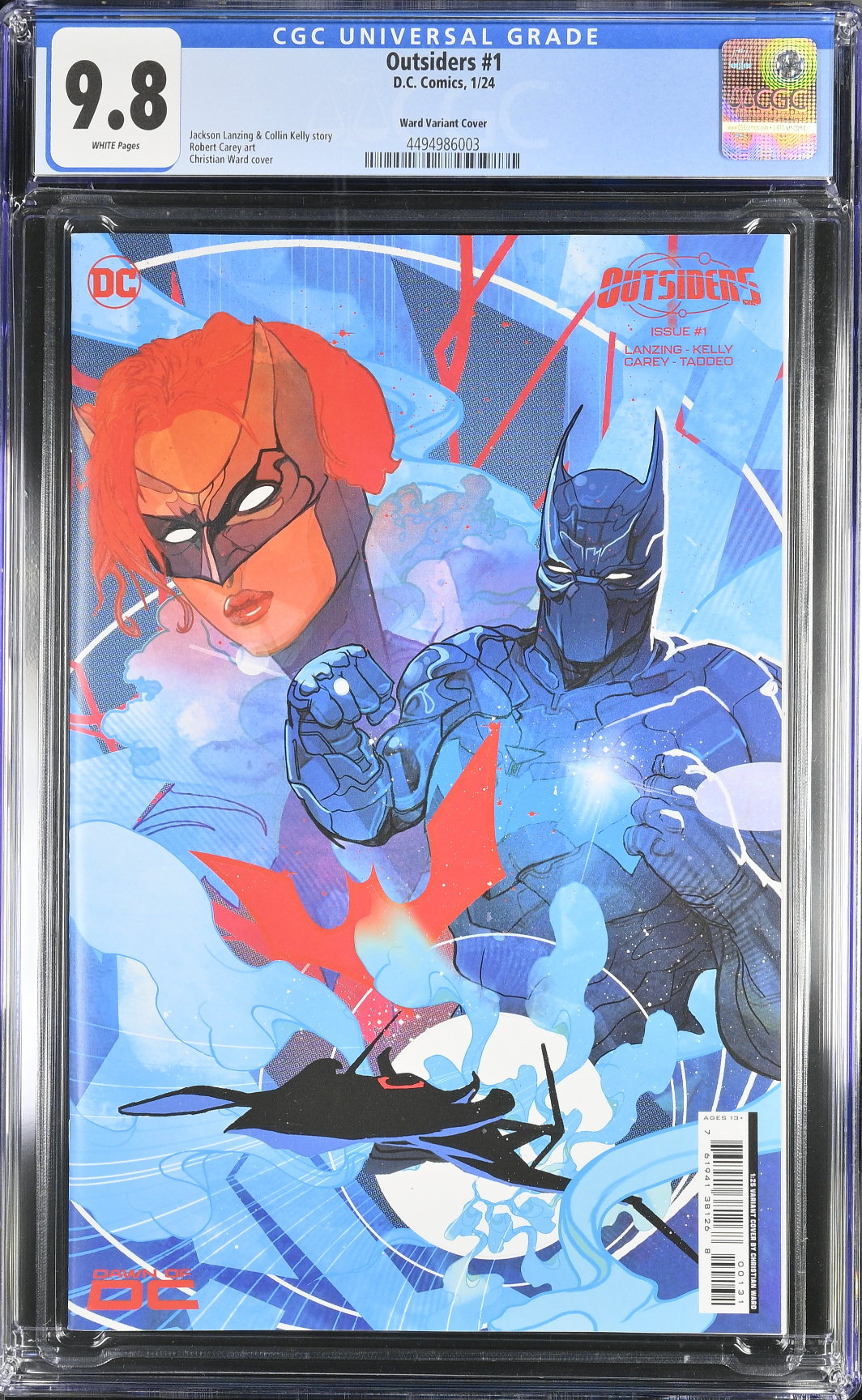 Outsiders #1 Ward 1:25 Retailer Incentive Variant CGC 9.8