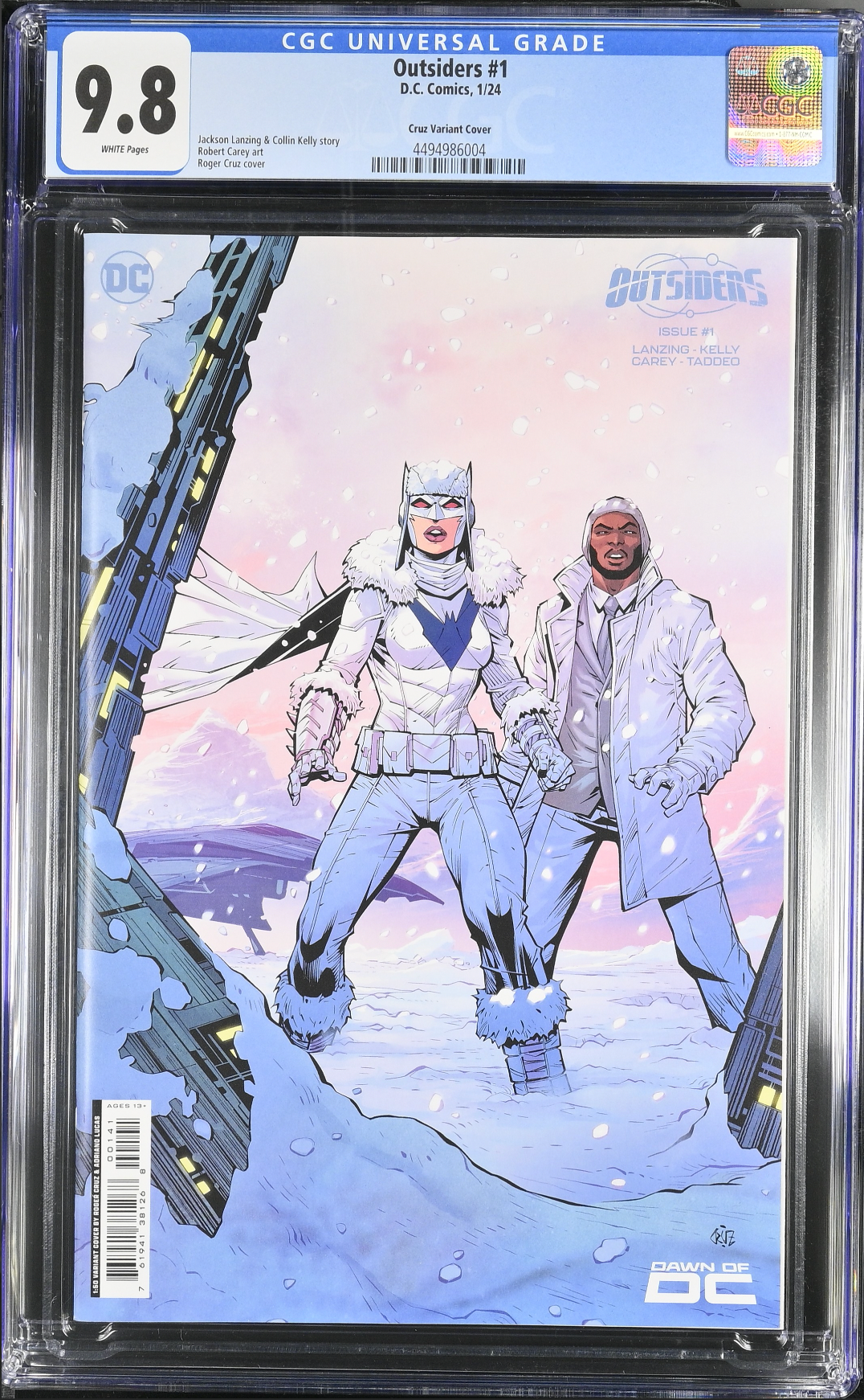 Outsiders #1 Cruz 1:50 Retailer Incentive Variant CGC 9.8