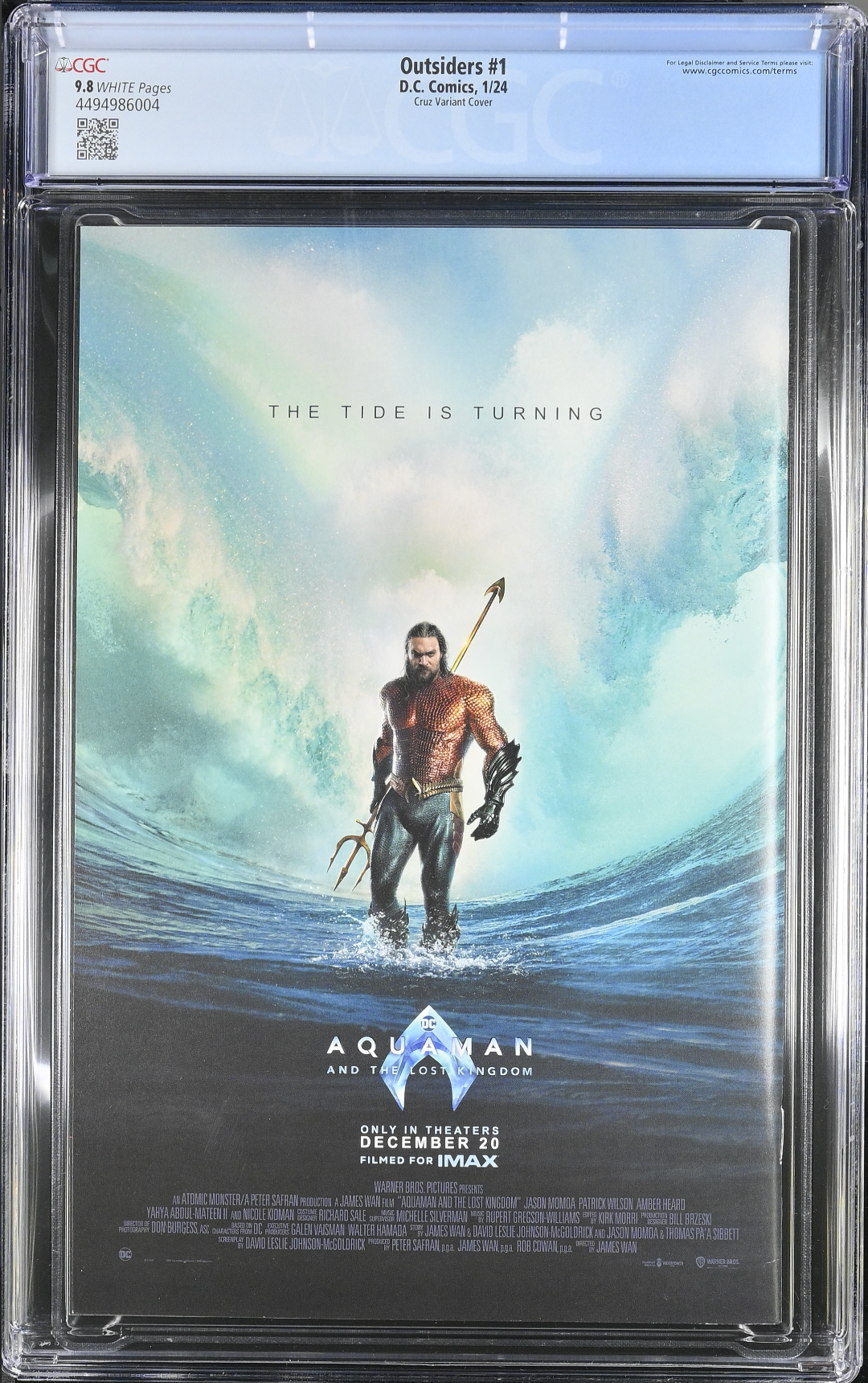 Outsiders #1 Cruz 1:50 Retailer Incentive Variant CGC 9.8