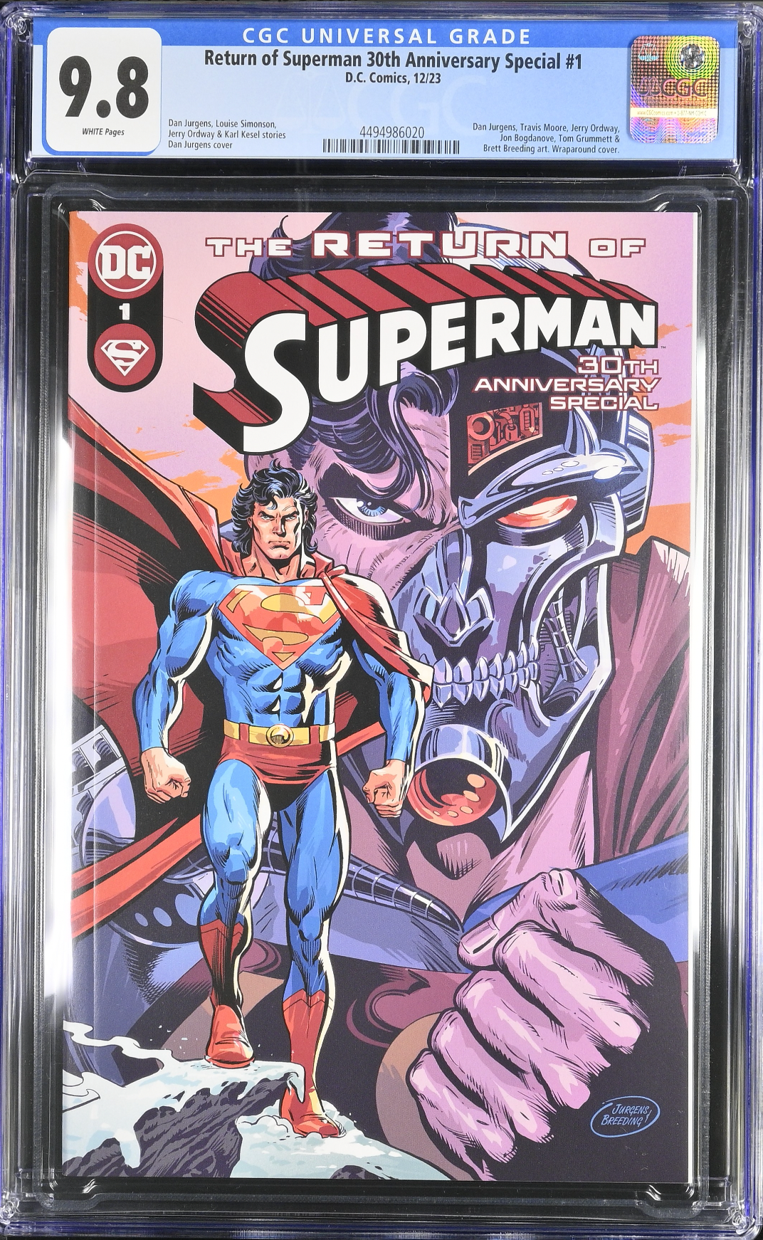 Return of Superman 30th Anniversary Special #1 - Cover A - Jurgens Wraparound CGC 9.8