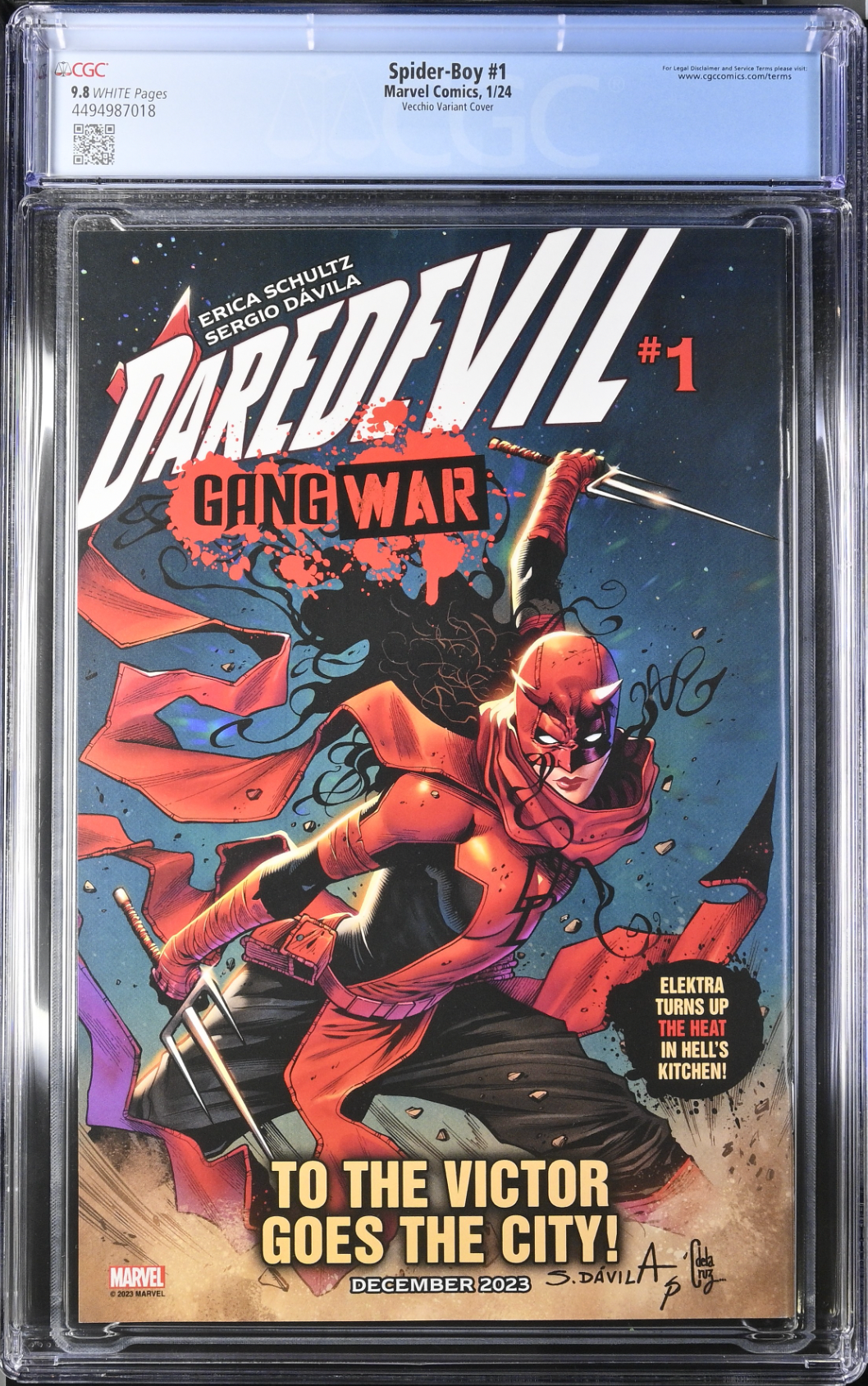 Spider-Boy #1 Vecchio Variant CGC 9.8