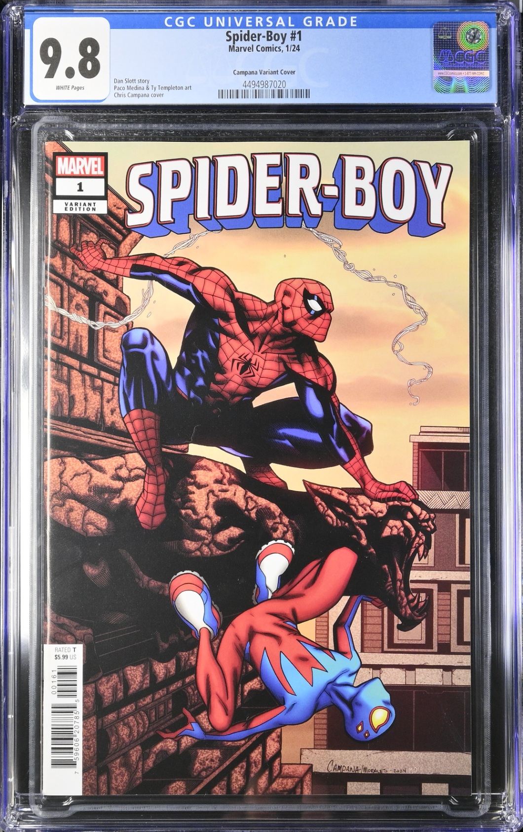 Spider-Boy #1 Campana Variant CGC 9.8
