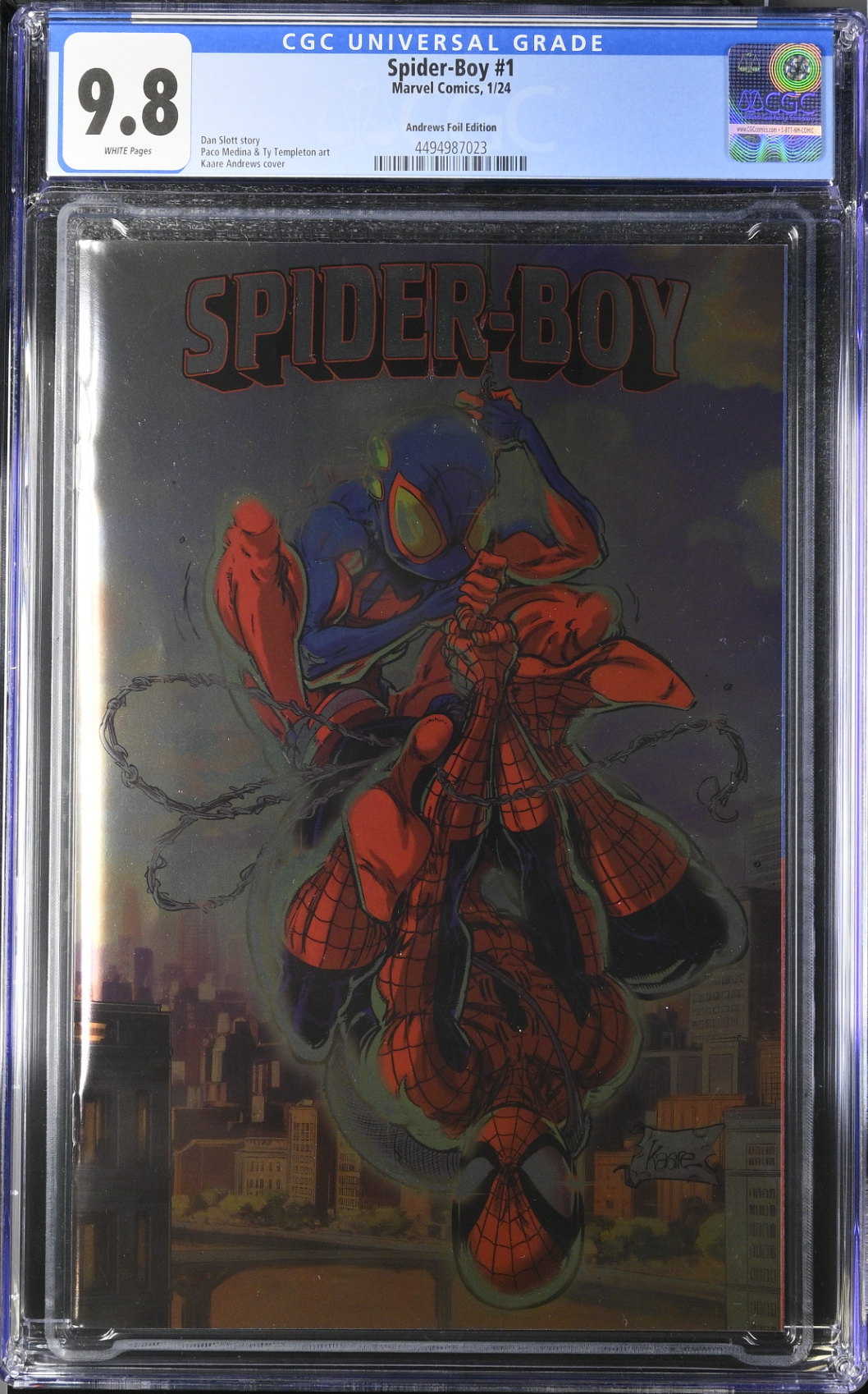 Spider-Boy #1 Andrews Foil Variant CGC 9.8