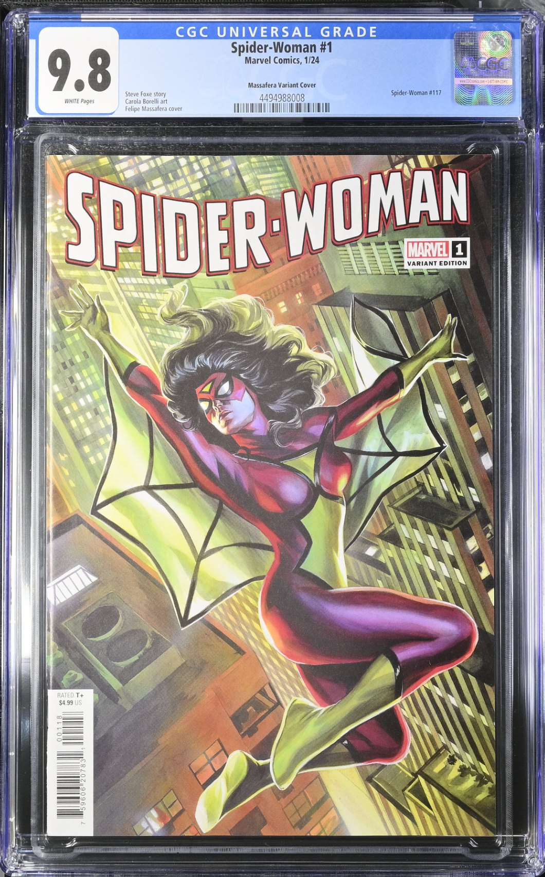 Spider-Woman #1 Massafera 1:25 Retailer Incentive Variant CGC 9.8