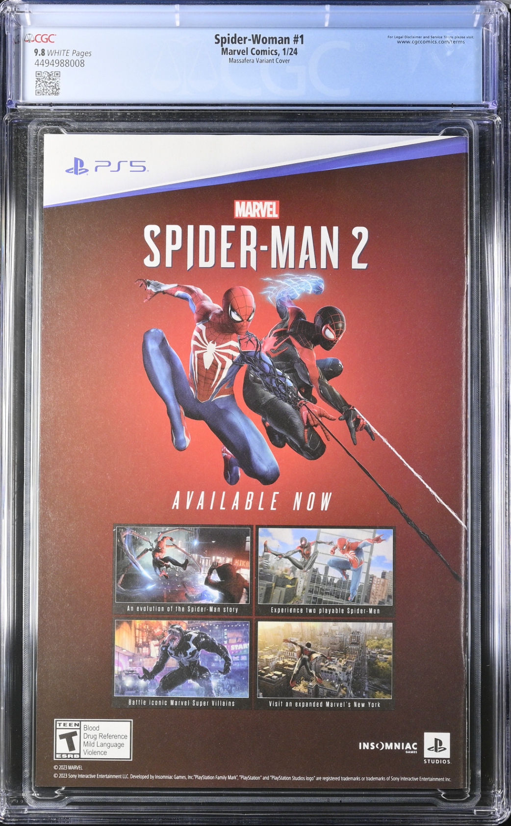 Spider-Woman #1 Massafera 1:25 Retailer Incentive Variant CGC 9.8