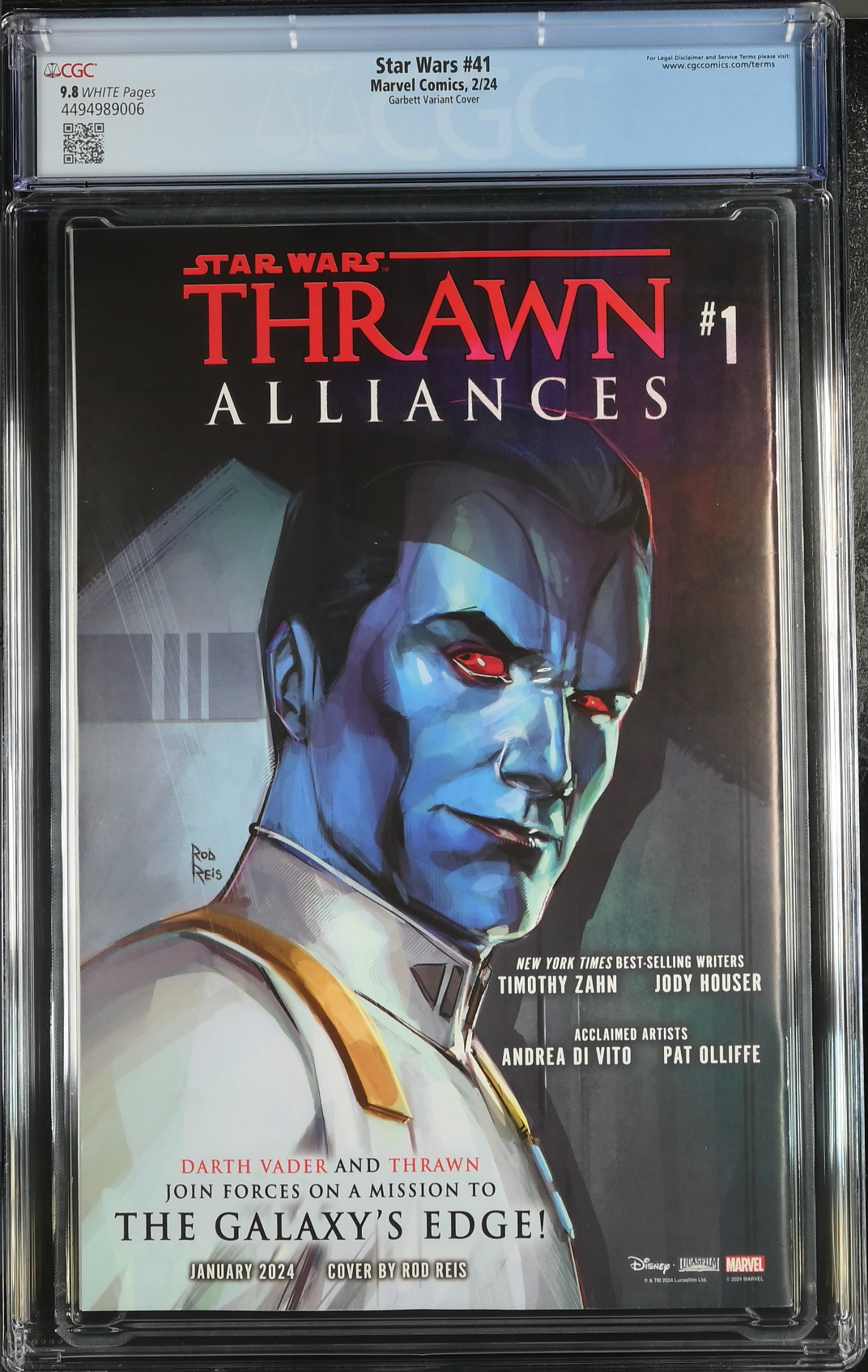 Star Wars #41 Garbett 1:25 Retailer Incentive Variant CGC 9.8