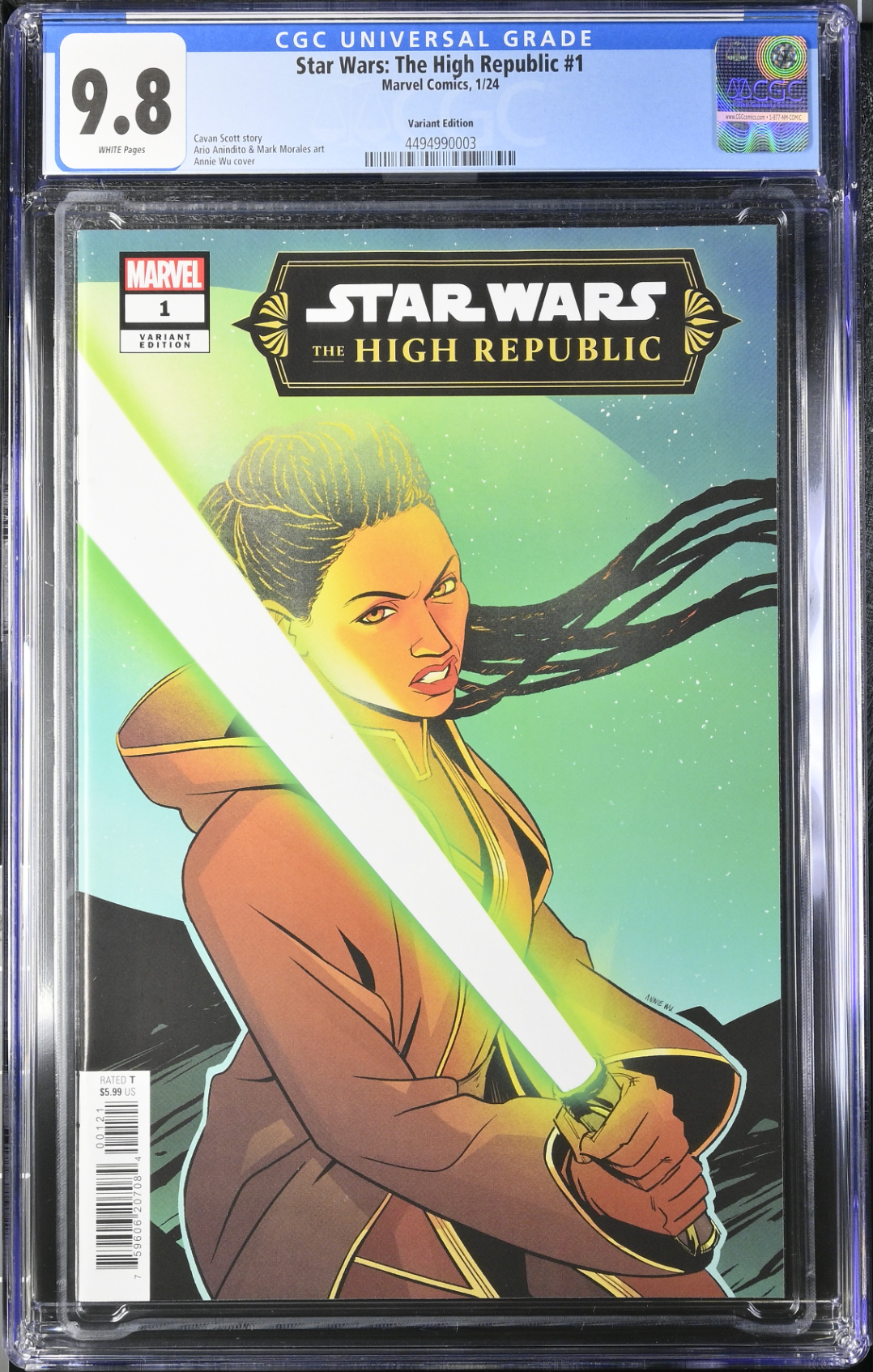 Star Wars: The High Republic (Phase III) #1 Wu Variant CGC 9.8