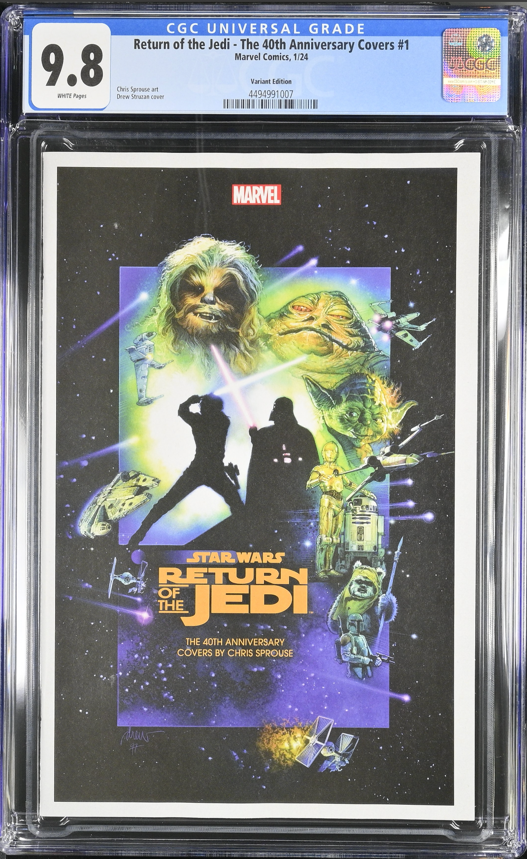 Star Wars: Return of the Jedi - The 40th Anniversary Covers by Chris Sprouse #1 Struzan Movie Poster Variant CGC 9.8