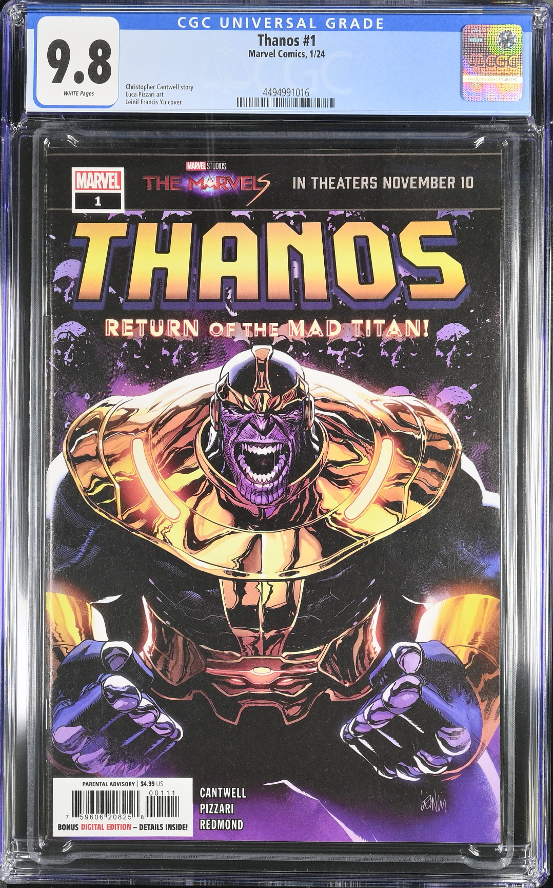 Thanos #1 CGC 9.8
