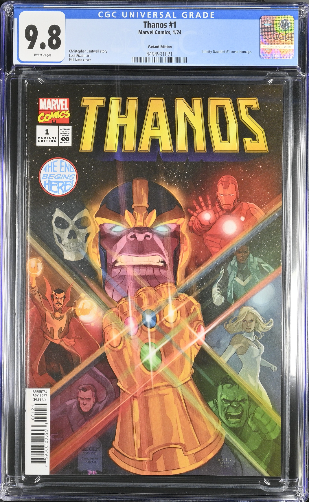 Thanos #1 Noto Variant CGC 9.8