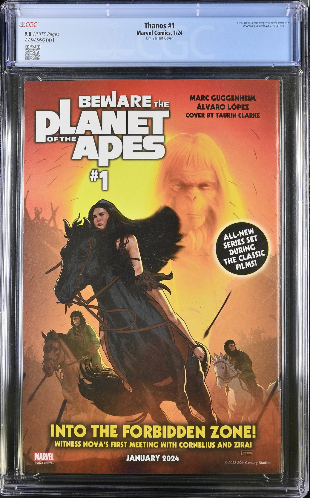 Thanos #1 Lim Variant CGC 9.8