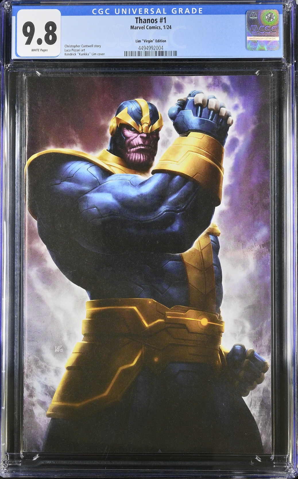 Thanos #1 Lim 1:100 Virgin Retailer Incentive Variant CGC 9.8