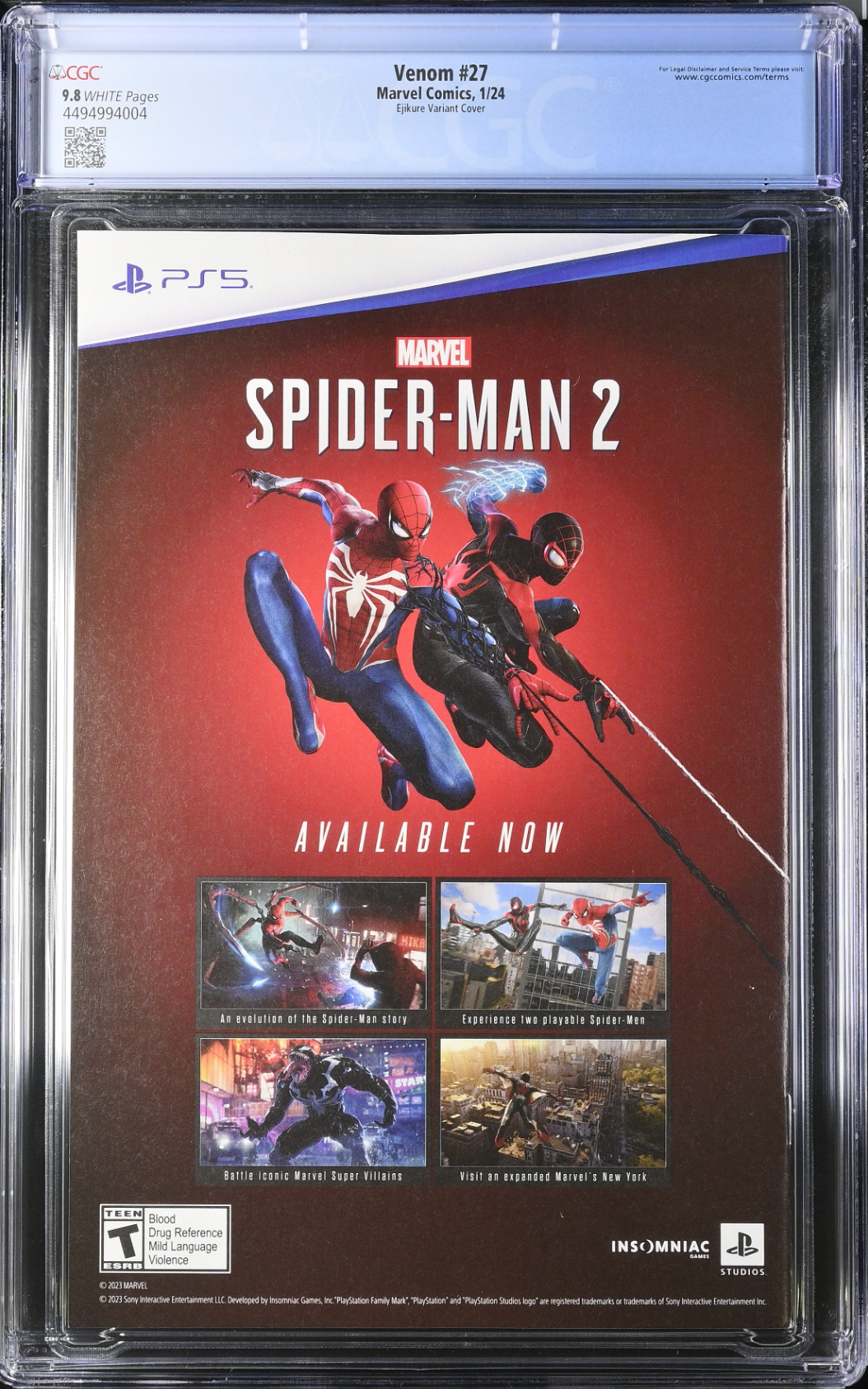 Venom #27 Ejikure 1:25 Retailer Incentive Variant CGC 9.8