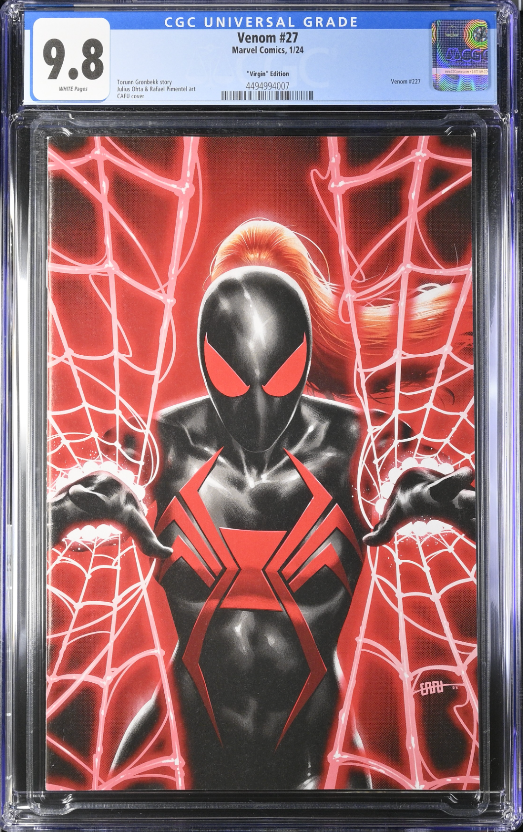 Venom #27 Cafu 1:100 Virgin Retailer Incentive Variant CGC 9.8