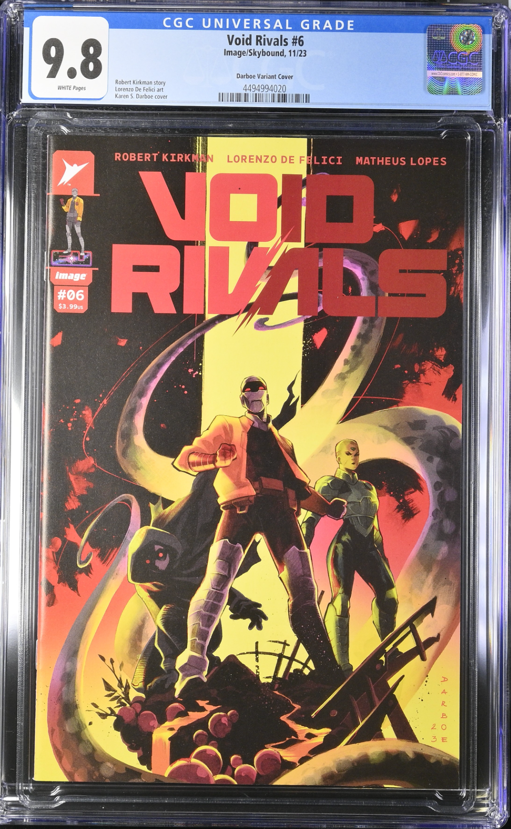 Void Rivals #6 Darboe 1:25 Retailer Incentive Variant CGC 9.8