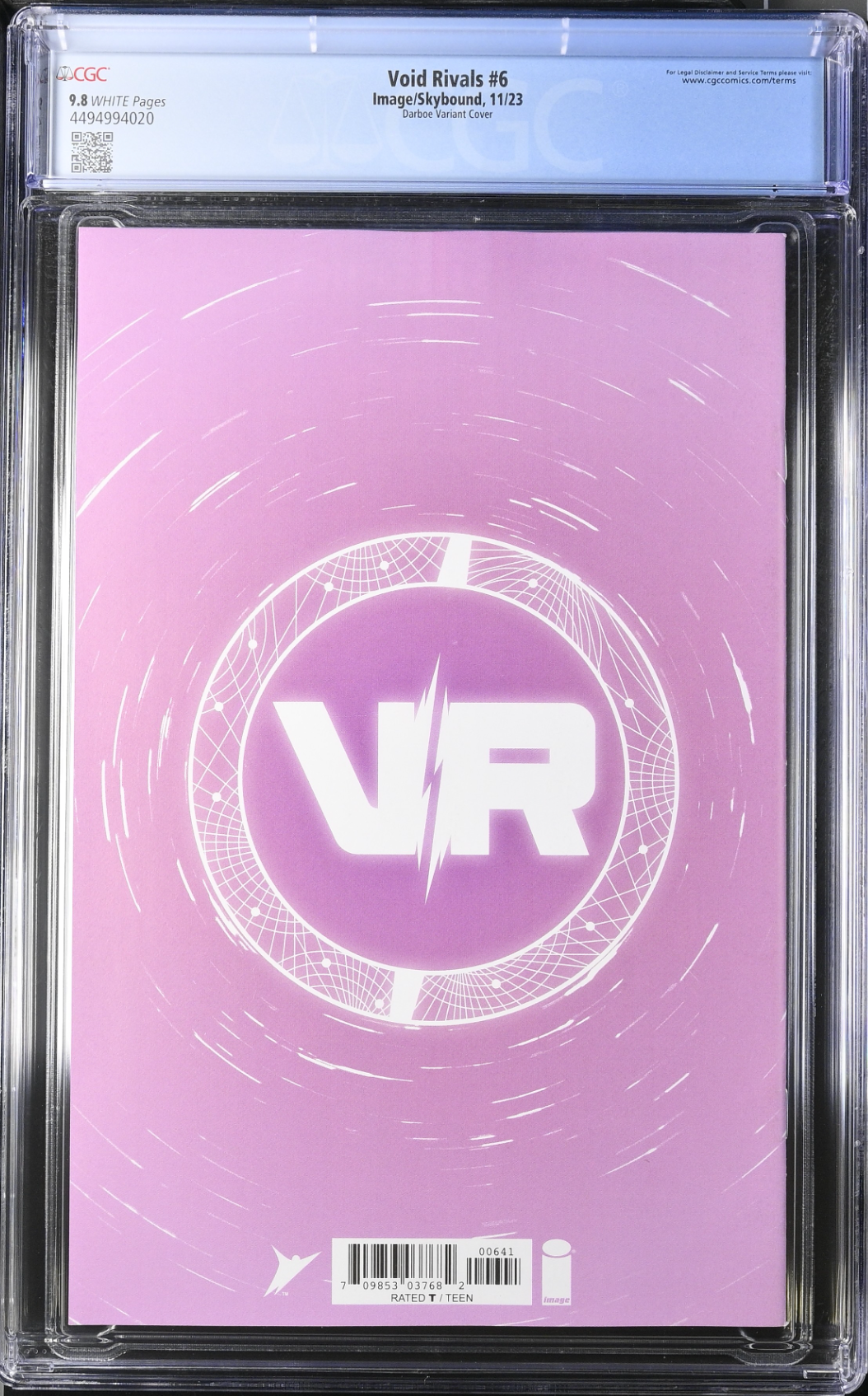 Void Rivals #6 Darboe 1:25 Retailer Incentive Variant CGC 9.8