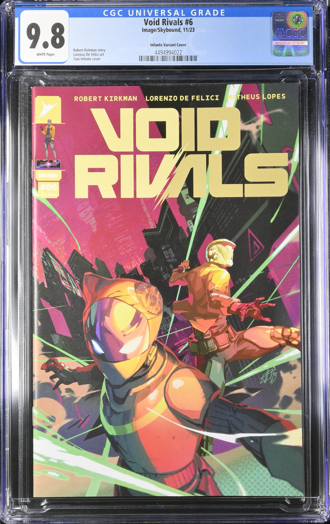 Void Rivals #6 Infante 1:50 Retailer Incentive Variant CGC 9.8