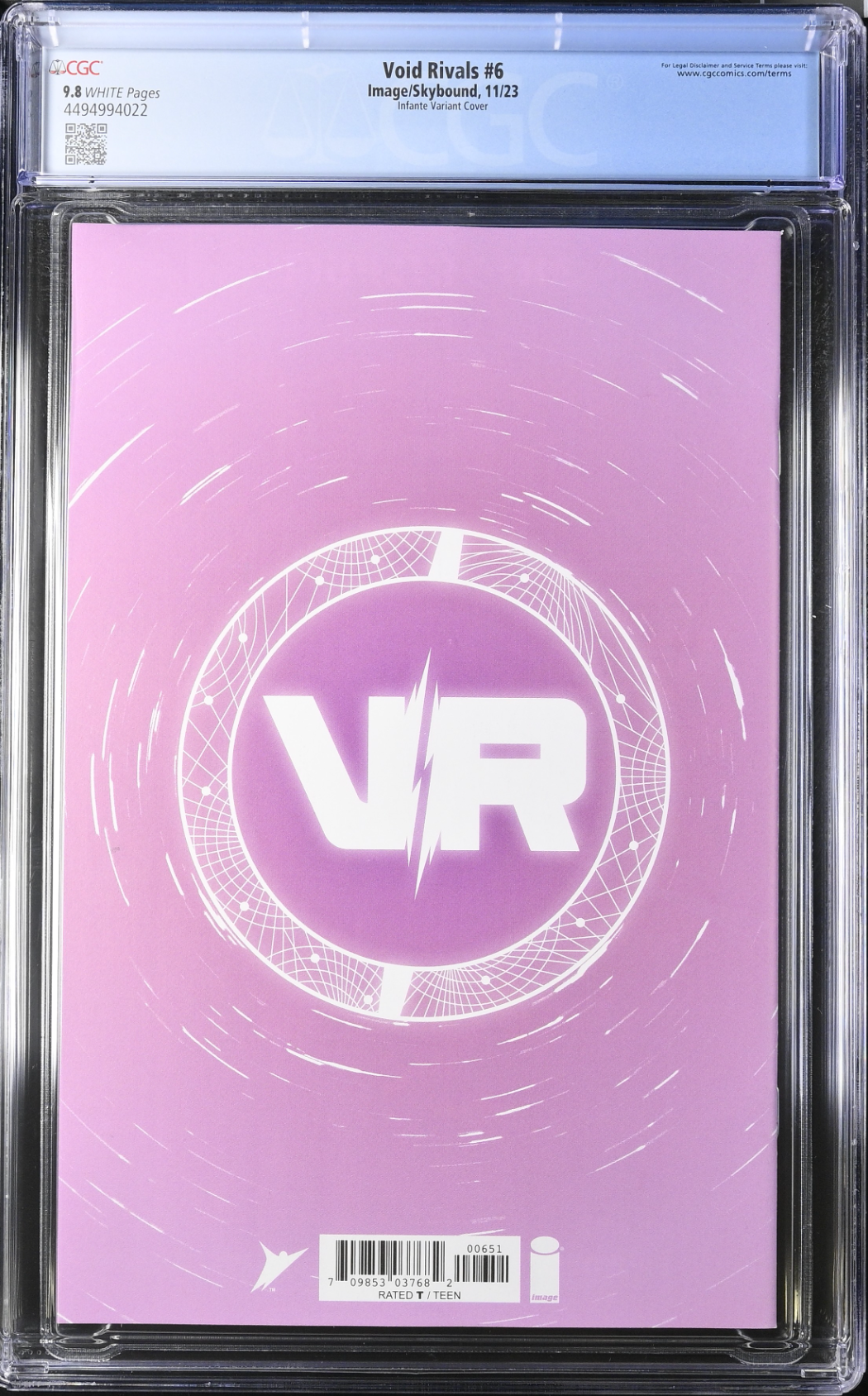 Void Rivals #6 Infante 1:50 Retailer Incentive Variant CGC 9.8