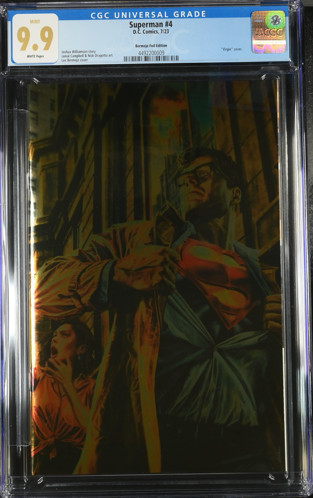 Superman #4 Bermejo Foil Variant CGC 9.9