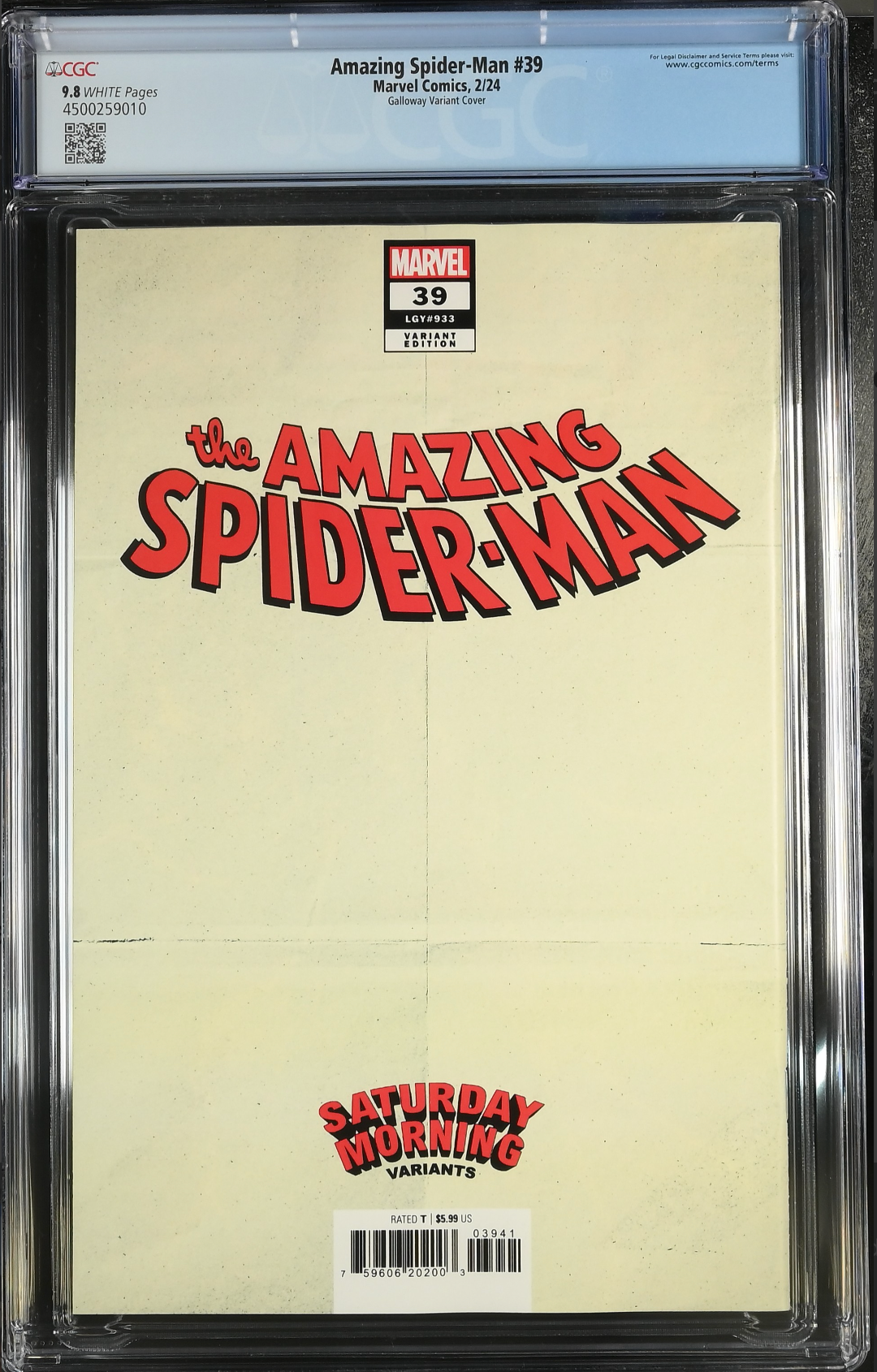 Amazing Spider-Man #39 Galloway Variant CGC 9.8