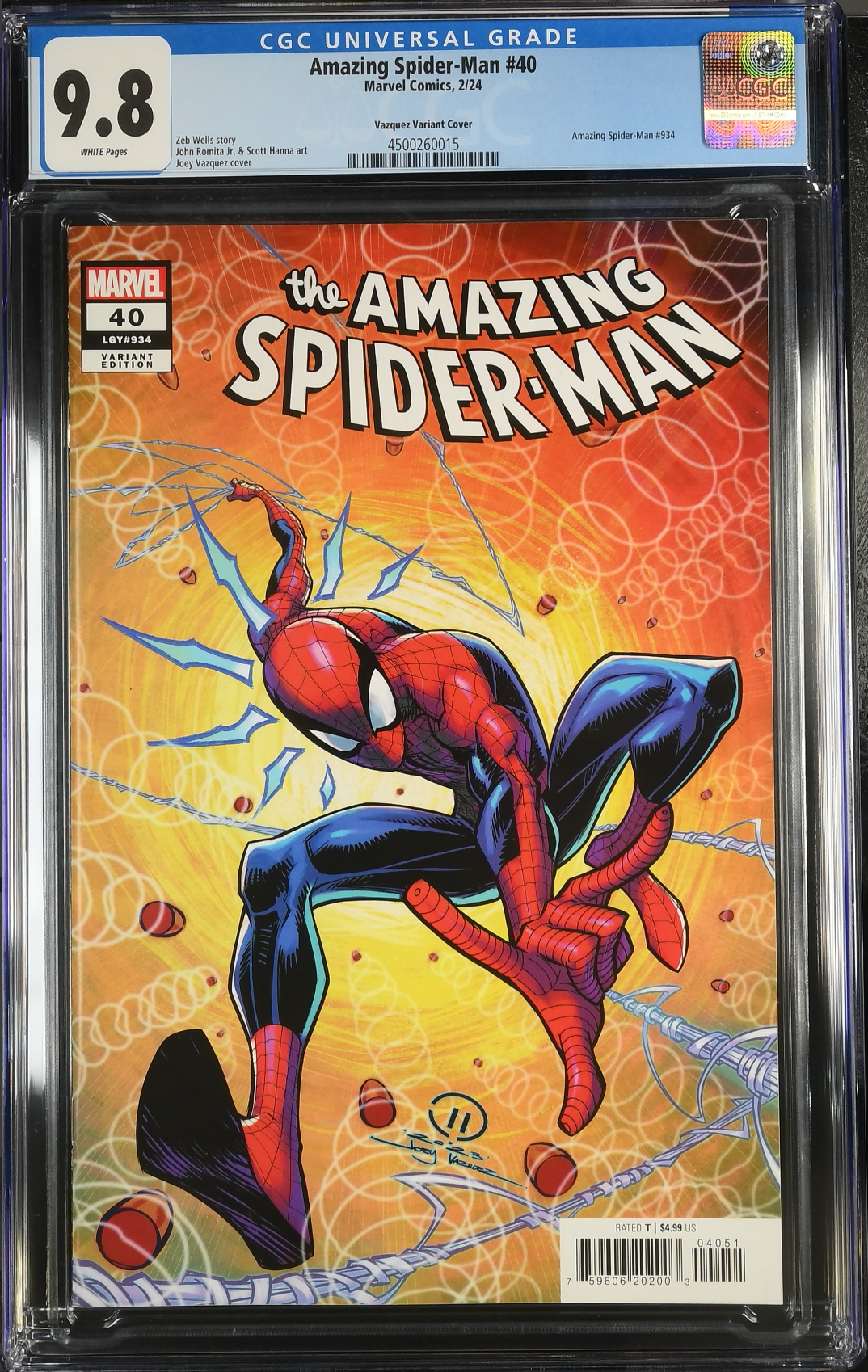 Amazing Spider-Man #40 Vazquez Variant CGC 9.8