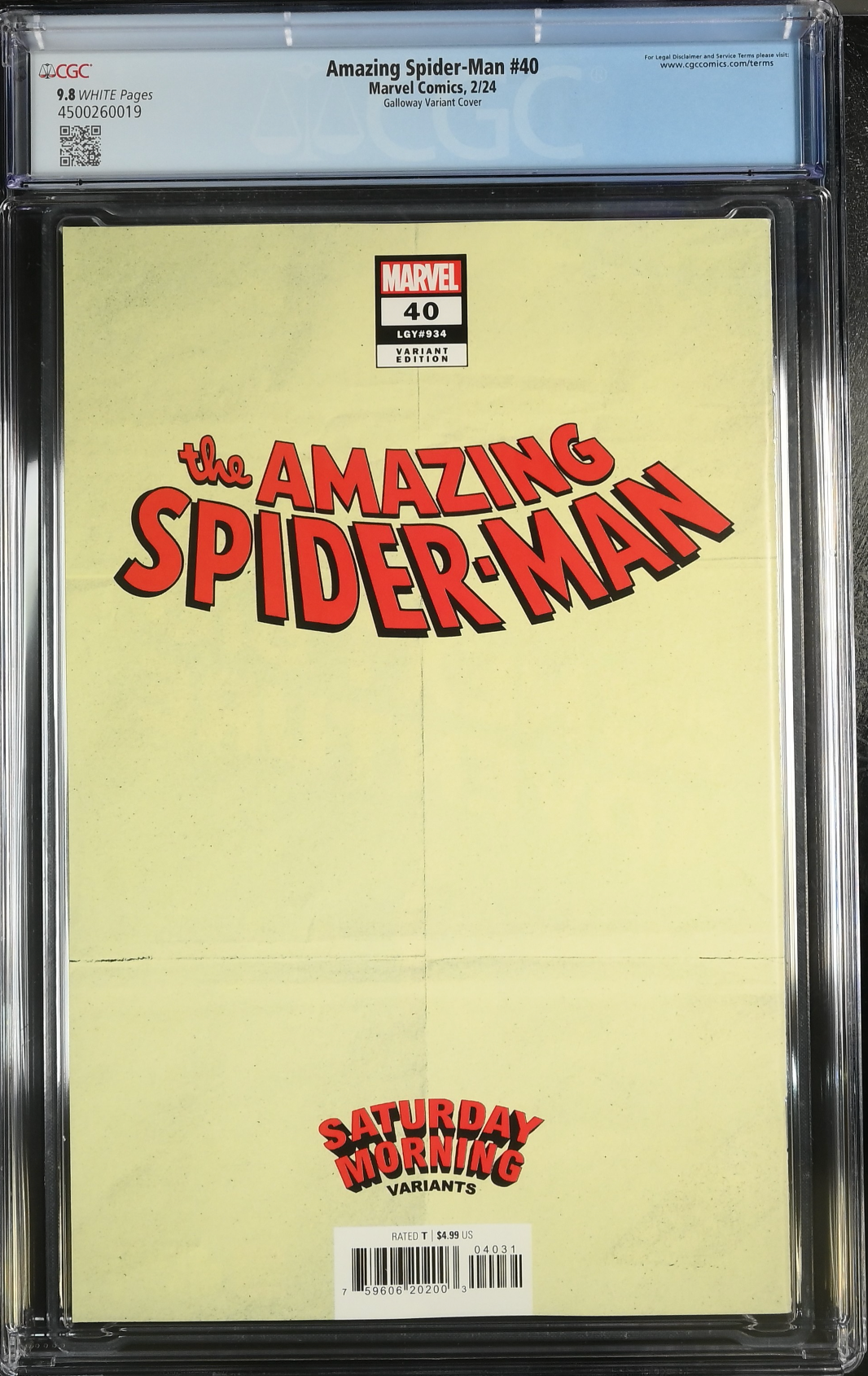 Amazing Spider-Man #40 Galloway Variant CGC 9.8