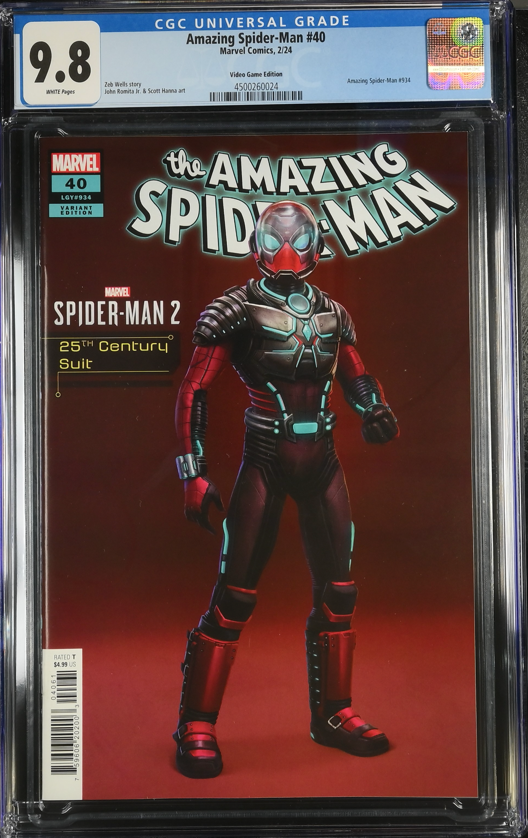 Amazing Spider-Man #40 Francisco Spider-Man 2 25th Century Suit Variant CGC 9.8