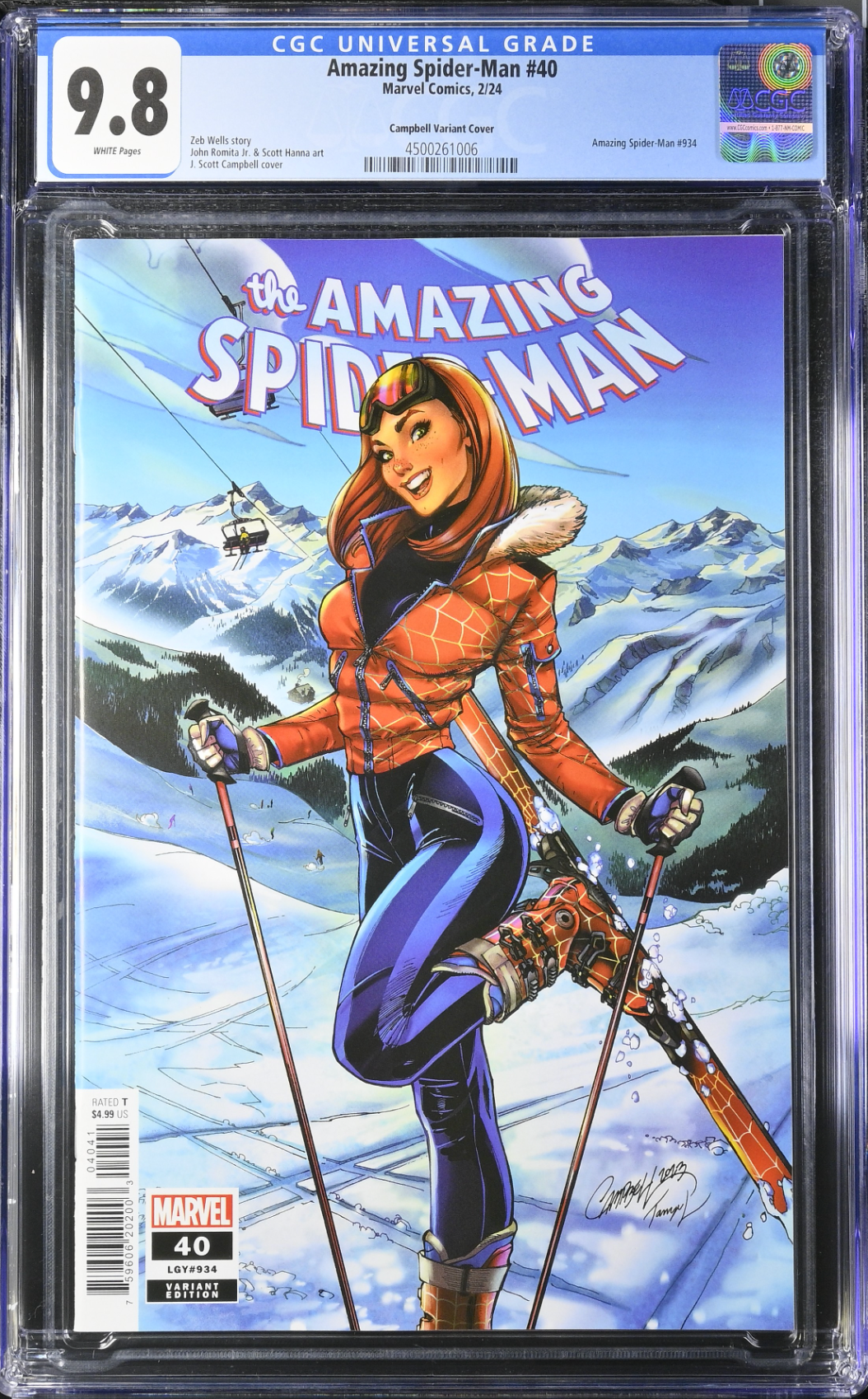 Amazing Spider-Man #40 Campbell Ski Chalet Variant CGC 9.8