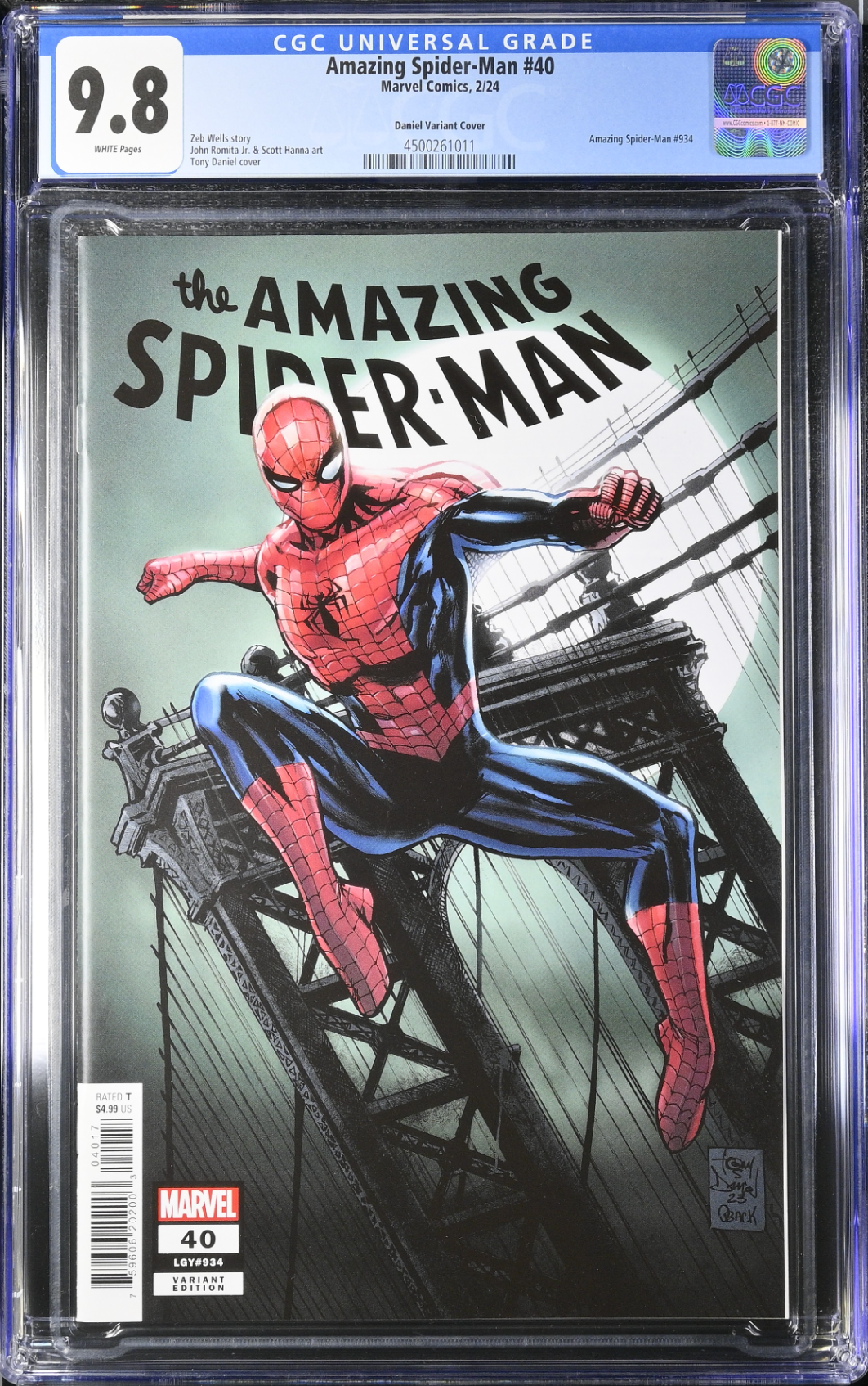 Amazing Spider-Man #40 Daniel 1:25 Retailer Incentive Variant CGC 9.8