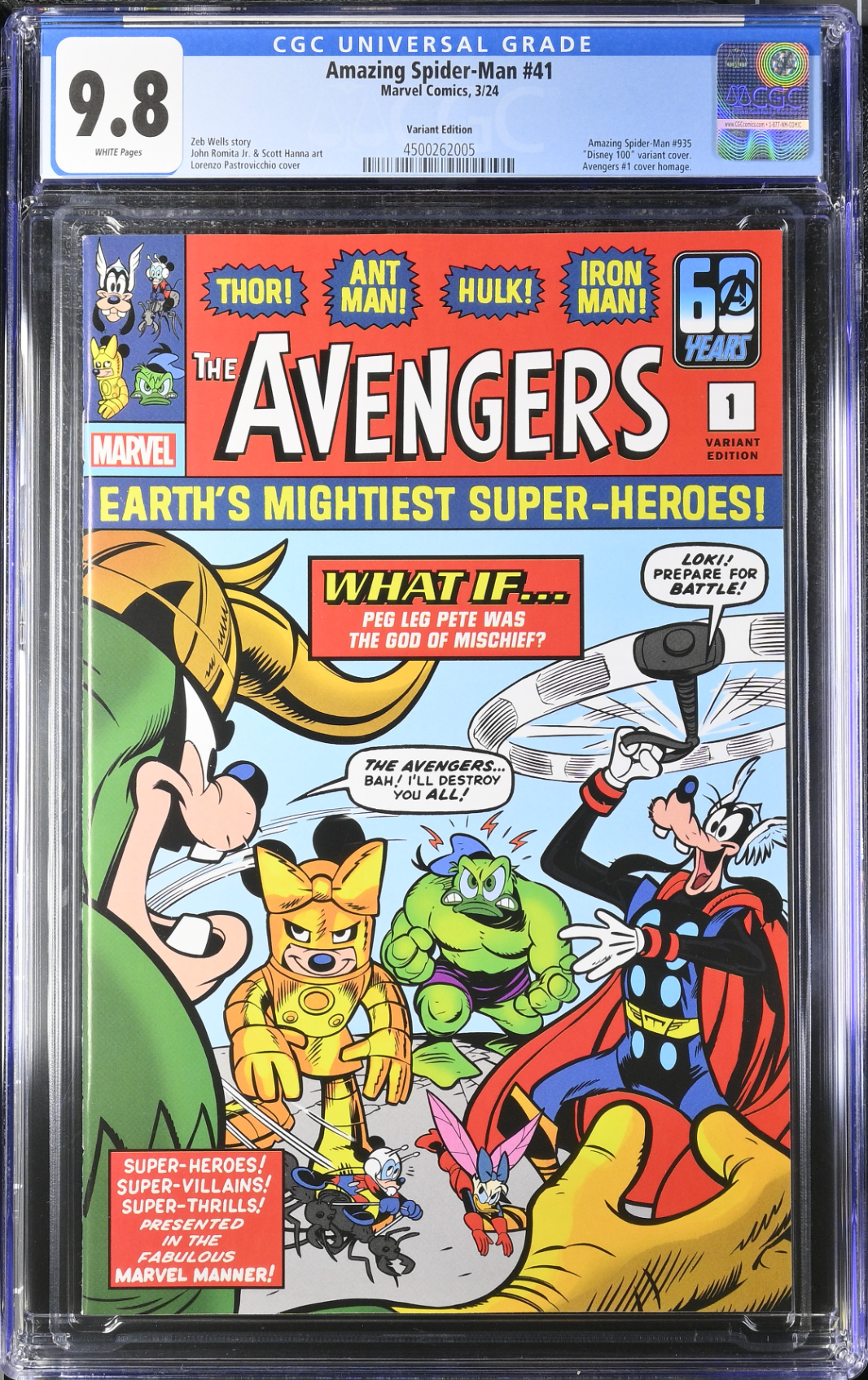 Amazing Spider-Man #41 Disney What if? Variant CGC 9.8