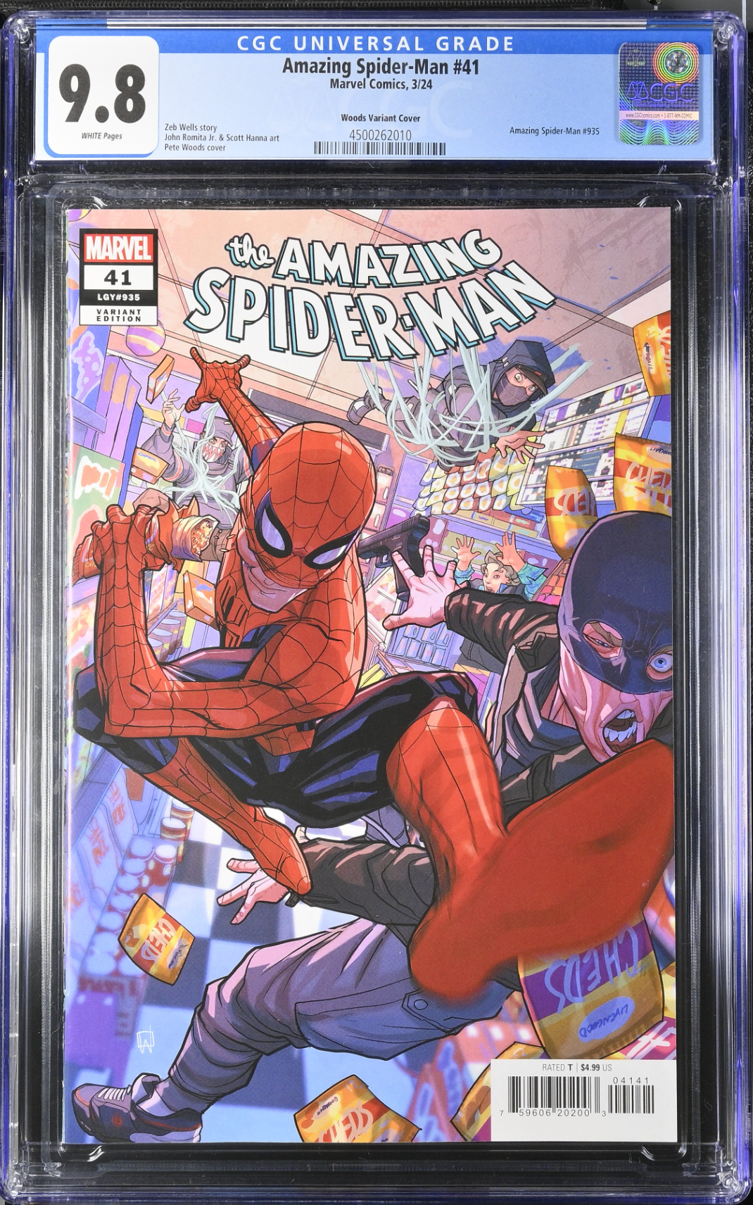 Amazing Spider-Man #41 Woods Variant CGC 9.8