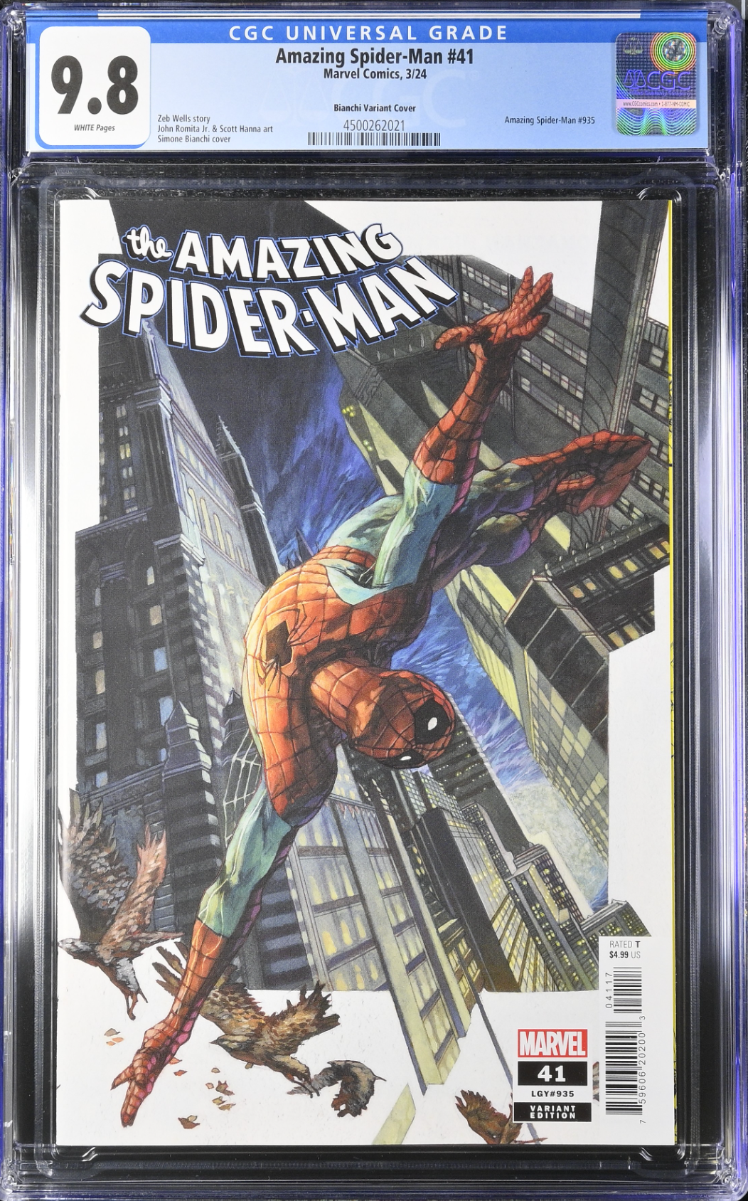 Amazing Spider-Man #41 Bianchi 1:25 Retailer Incentive Variant CGC 9.8