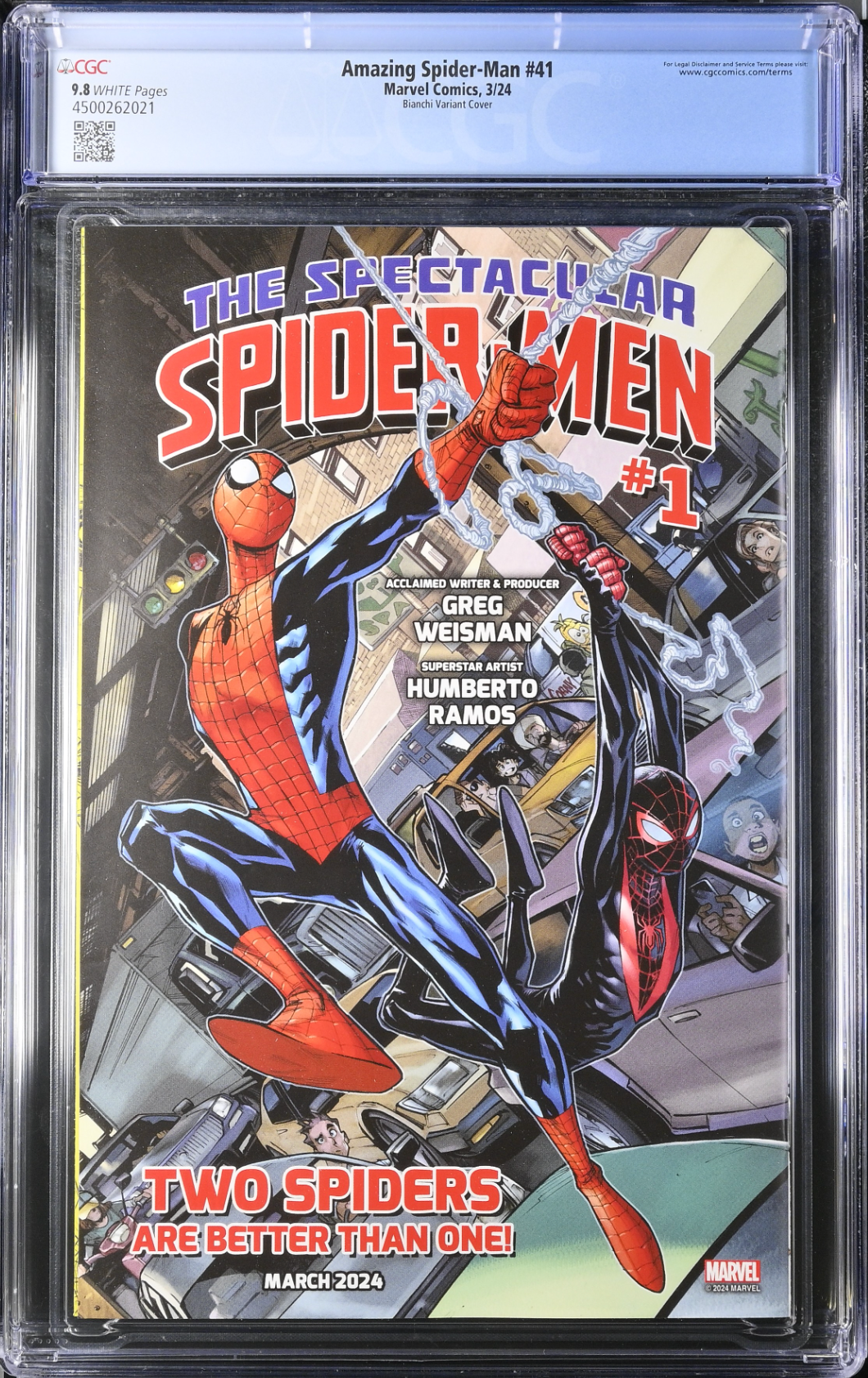 Amazing Spider-Man #41 Bianchi 1:25 Retailer Incentive Variant CGC 9.8