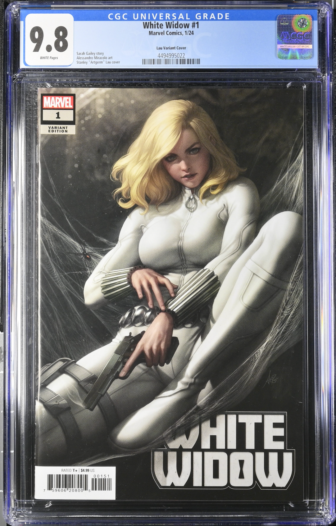 White Widow #1 Artgerm Variant CGC 9.8