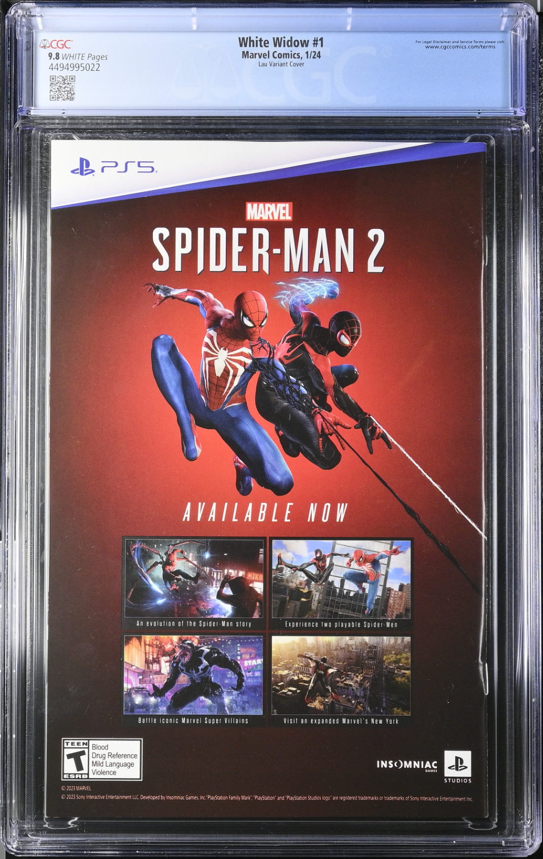 White Widow #1 Artgerm Variant CGC 9.8