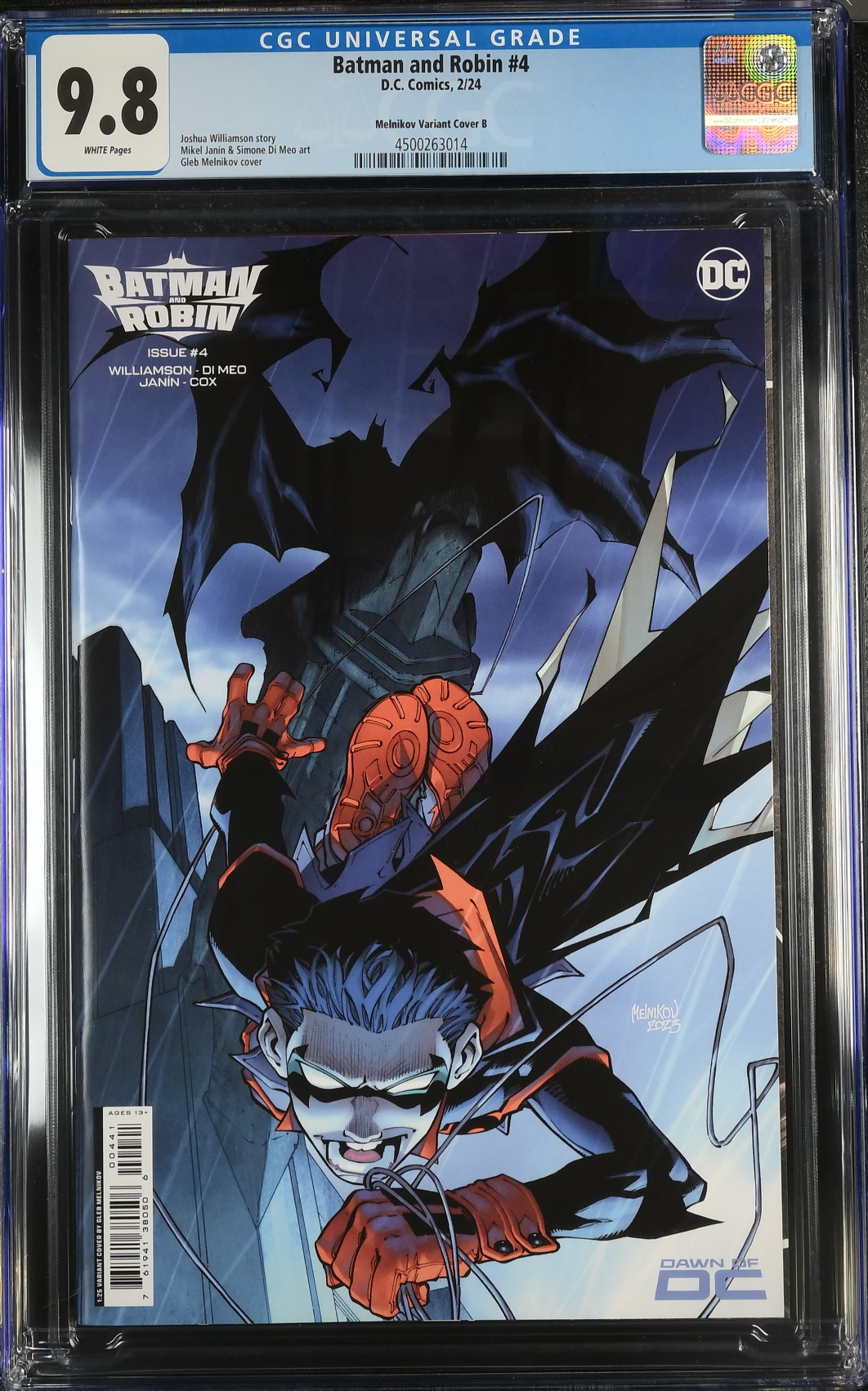 Batman and Robin #4 Melnikov 1:25 Retailer Incentive Variant CGC 9.8