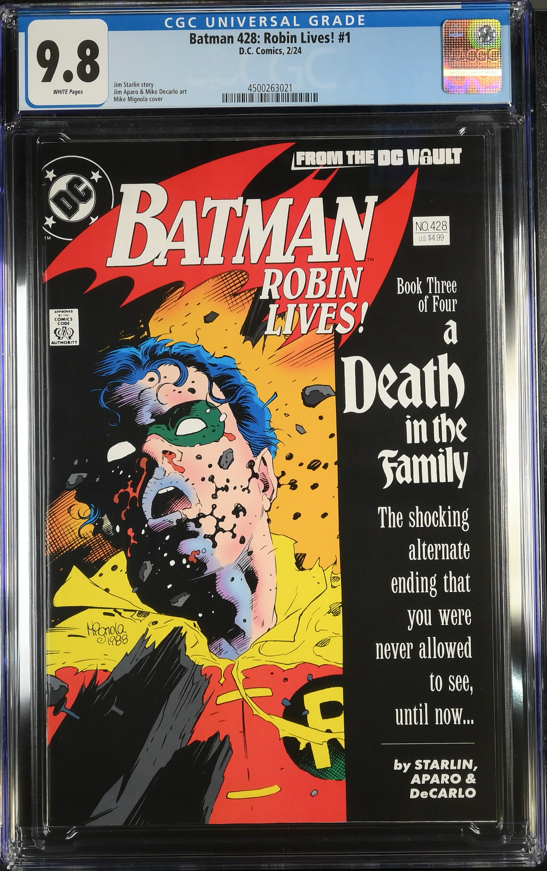 Batman #428 Robin Lives! CGC 9.8