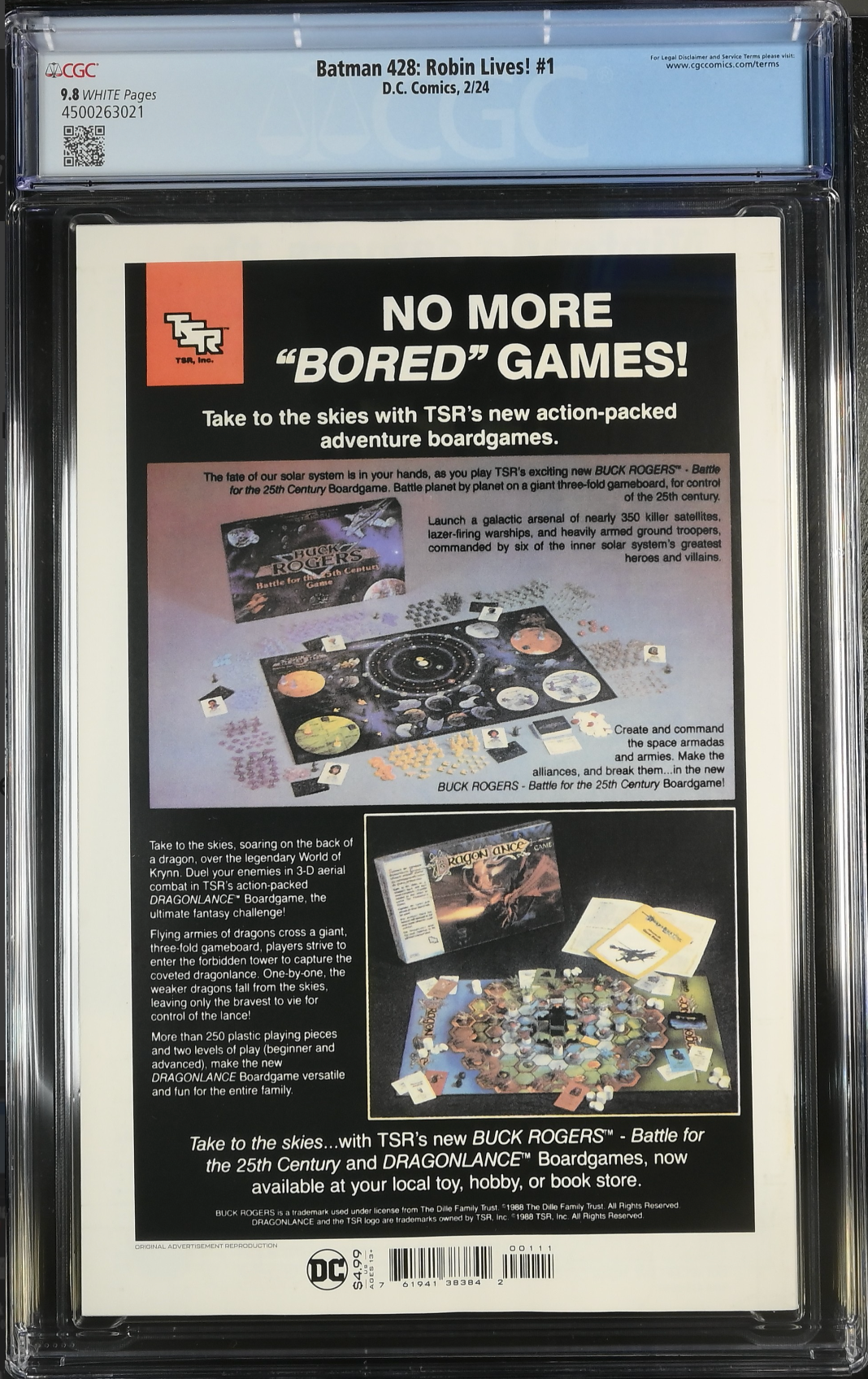 Batman #428 Robin Lives! CGC 9.8