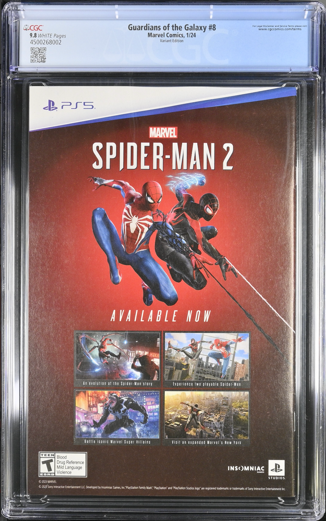 Guardians of the Galaxy #8 Sienkiewicz Variant CGC 9.8