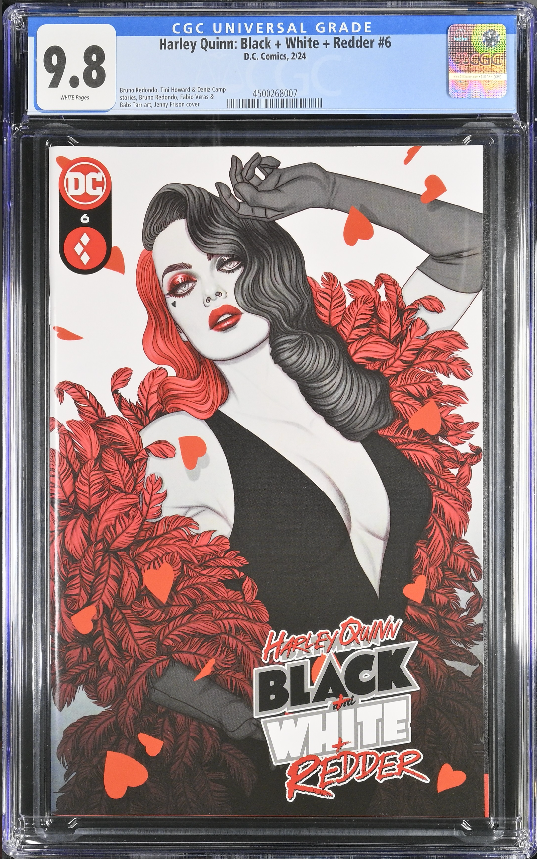 Harley Quinn: Black + White + Redder #6 CGC 9.8
