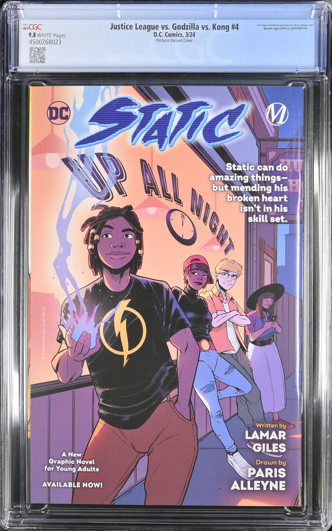 Justice League vs. Godzilla vs. Kong #4 Portacio Godzilla Variant CGC 9.8