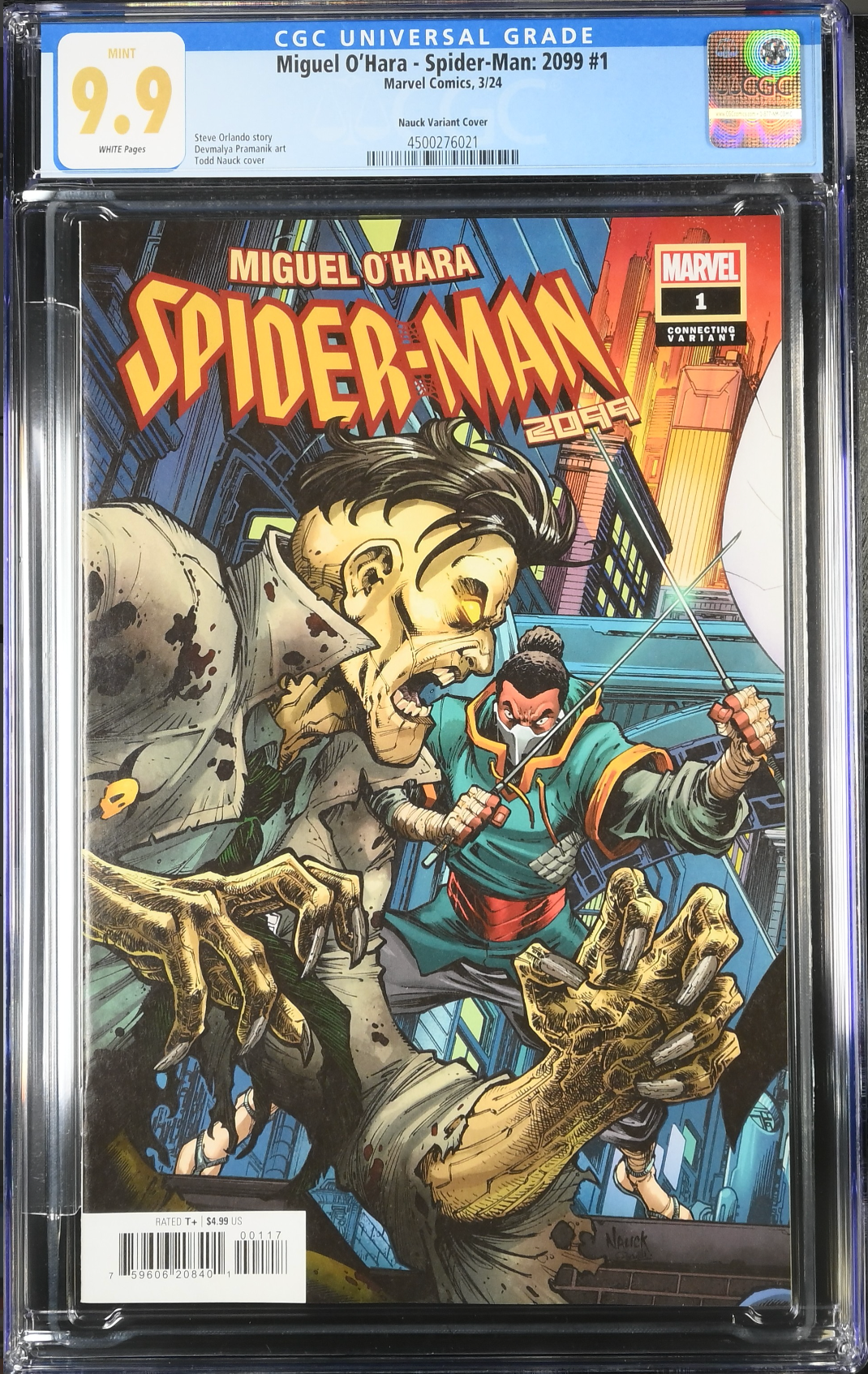 Miguel O'Hara - Spider-Man: 2099 #1 Nauck 1:25 Retailer Incentive Variant CGC 9.9