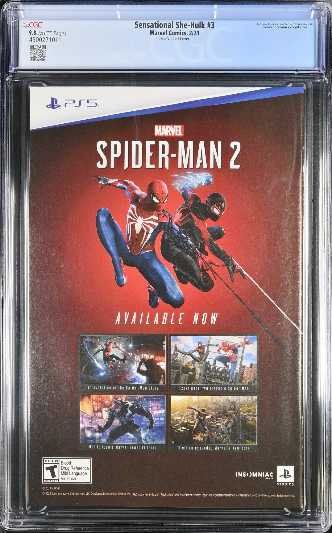 The Sensational She-Hulk #3 Diaz Variant CGC 9.8