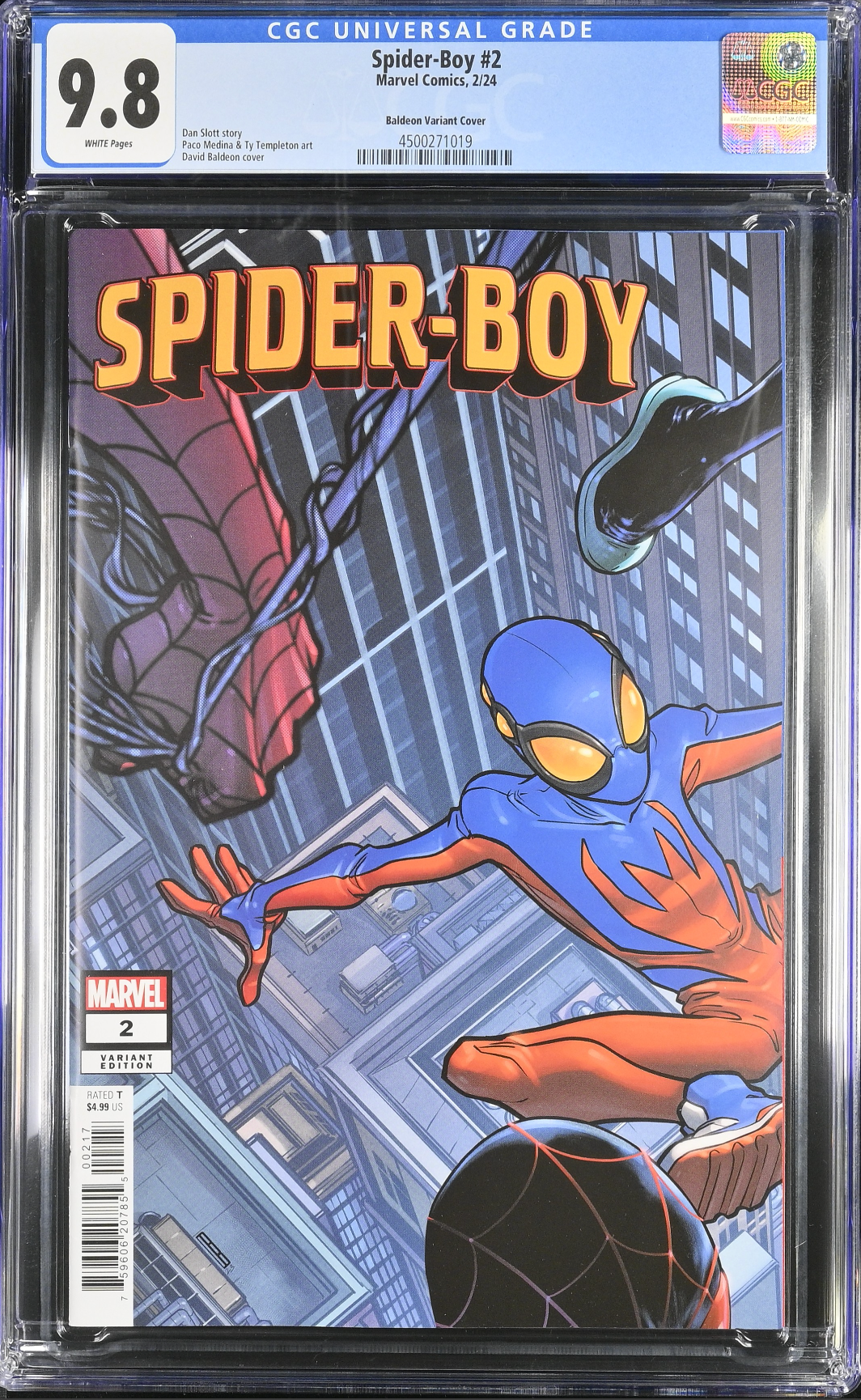 Spider-Boy #2 Baldeon 1:25 Retailer Incentive Variant CGC 9.8