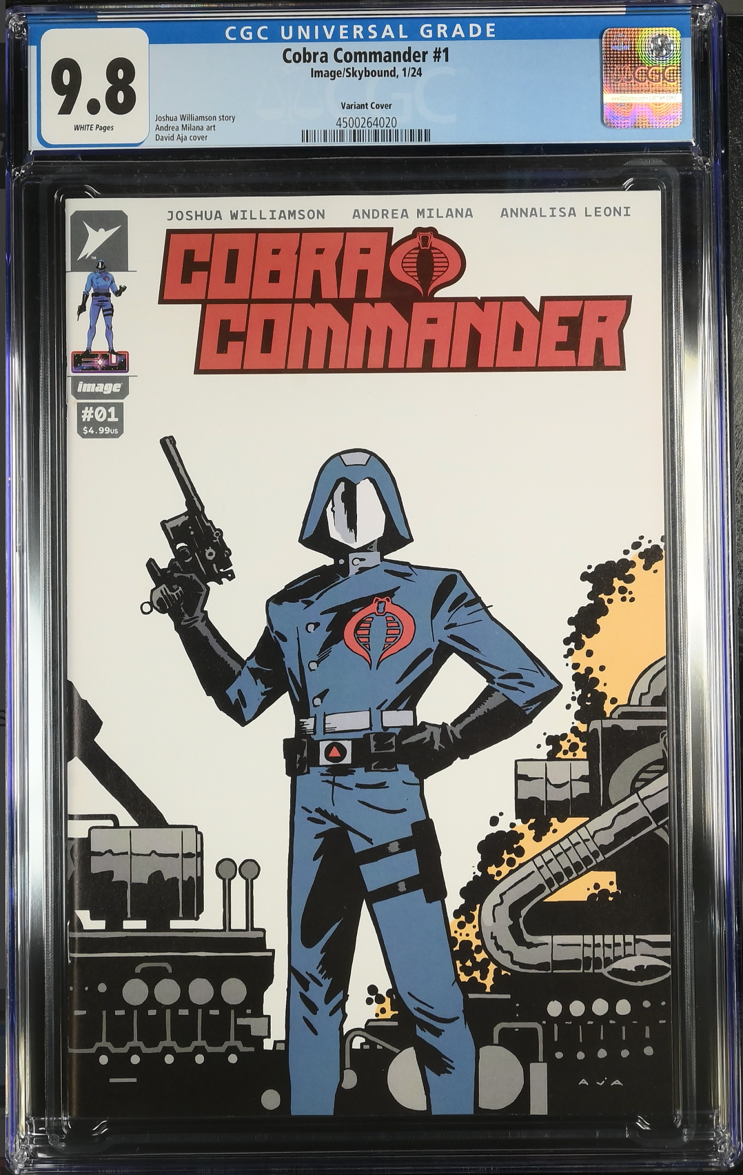 Cobra Commander #1 - Cover B - Aja Variant CGC 9.8
