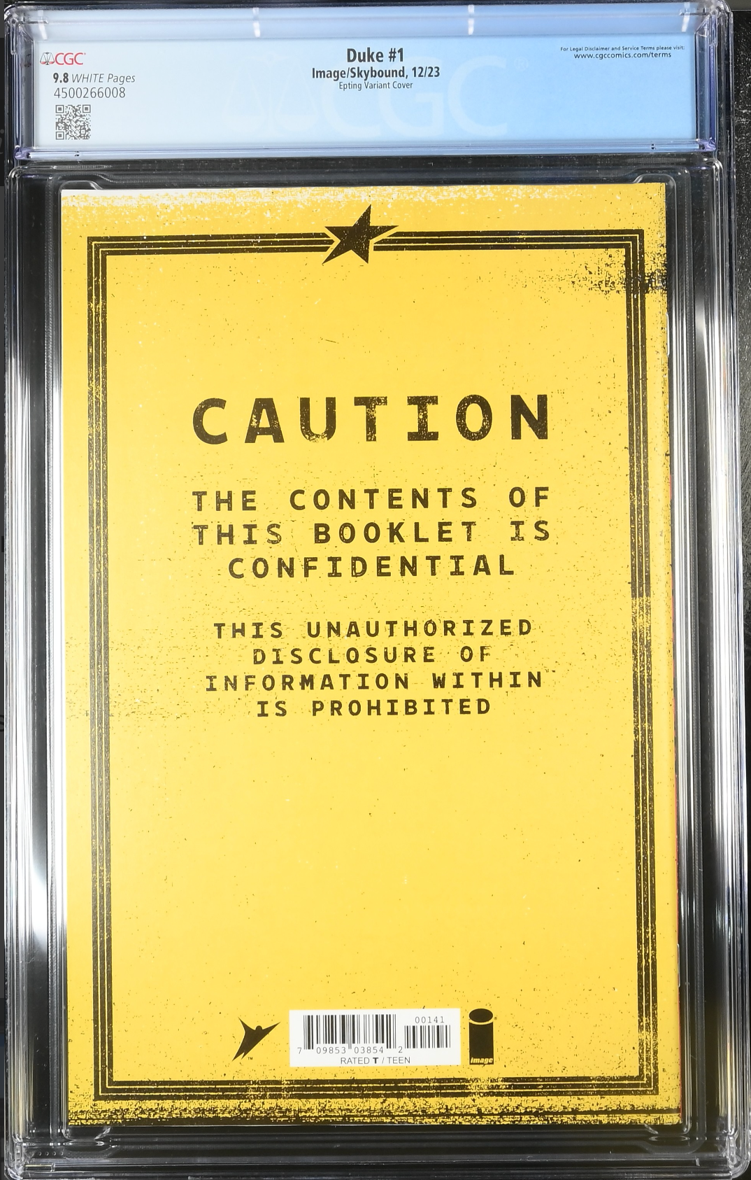 Duke #1 - Cover D - Epting 1:25 Retailer Incentive Variant CGC 9.8