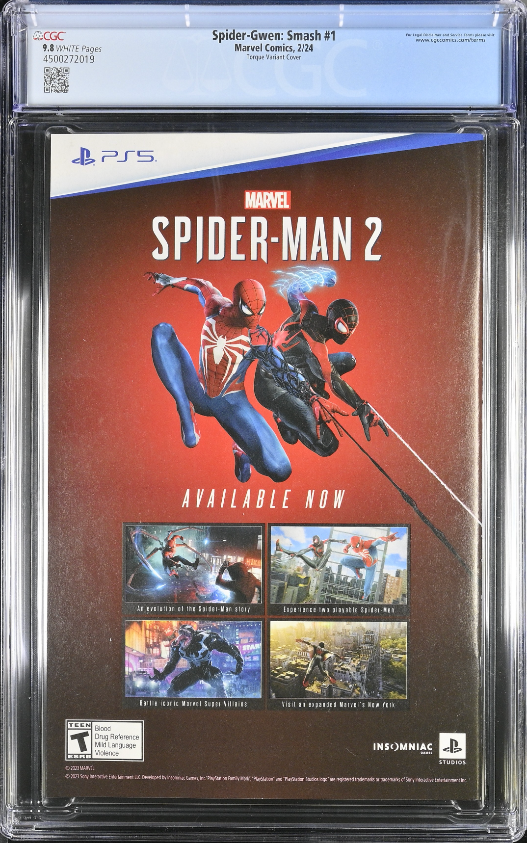 Spider-Gwen: Smash #1 Torque 1:25 Retailer Incentive Variant CGC 9.8