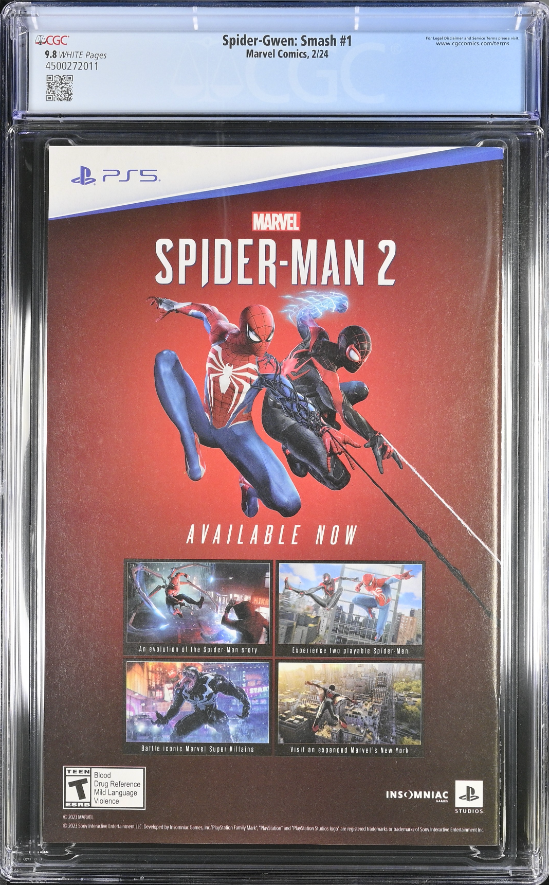 Spider-Gwen: Smash #1 CGC 9.8