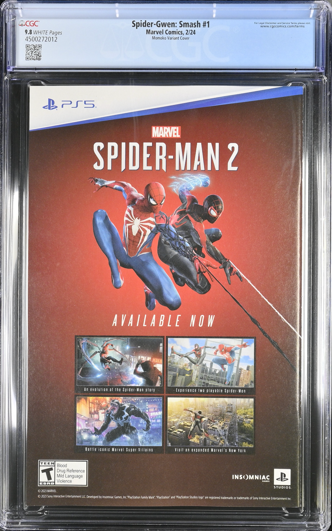 Spider-Gwen: Smash #1 Momoko Nightmare Variant CGC 9.8