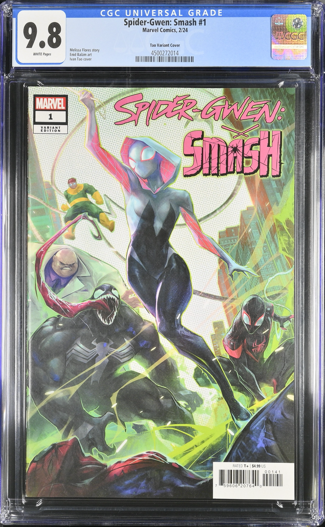 Spider-Gwen: Smash #1 Tao Variant CGC 9.8